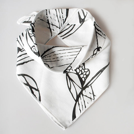 Black and White bib Bandana for babies