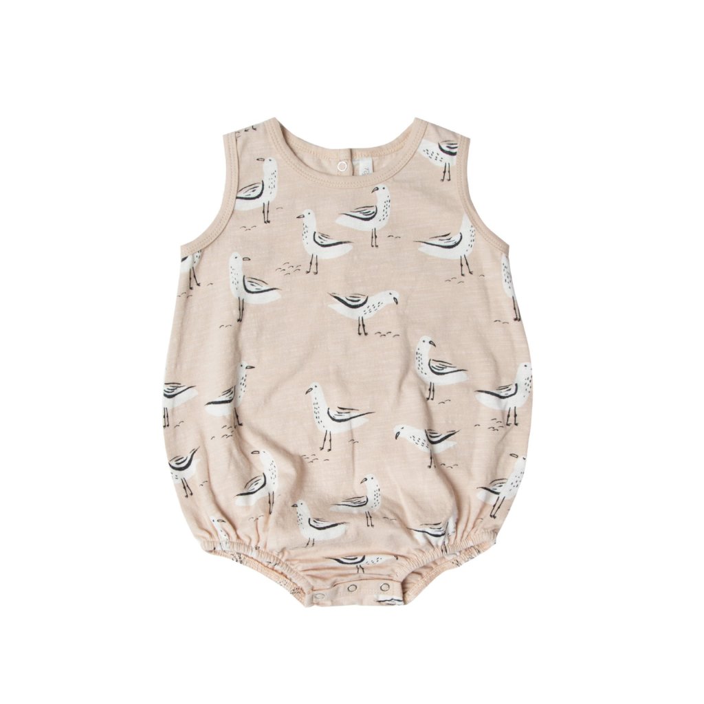 Seagulls Baby Romper by Rylee and Cru at Bonjour Baby Baskets