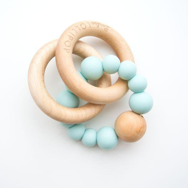 Bubble Silicone Teether Baby Blue