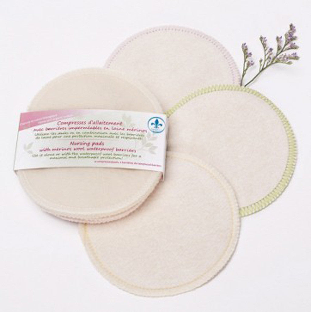 Nursing Pads with Merino Wool Topper