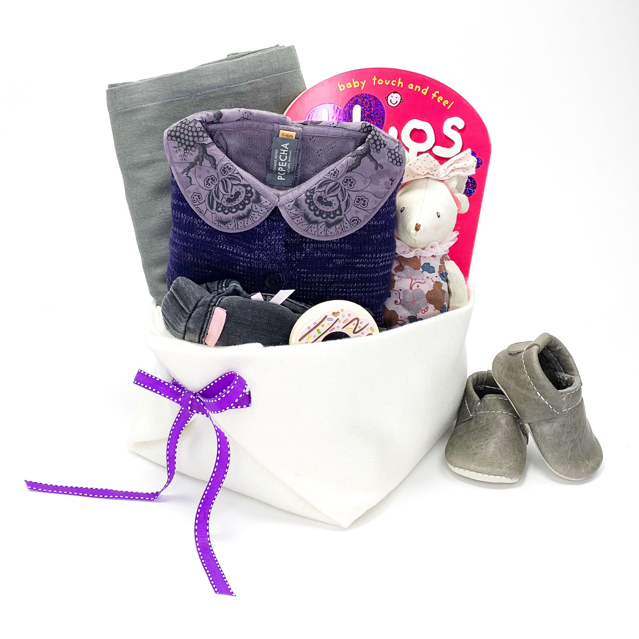 Luxury Baby Girl Gift Basket at Bonjour Baby Baskets