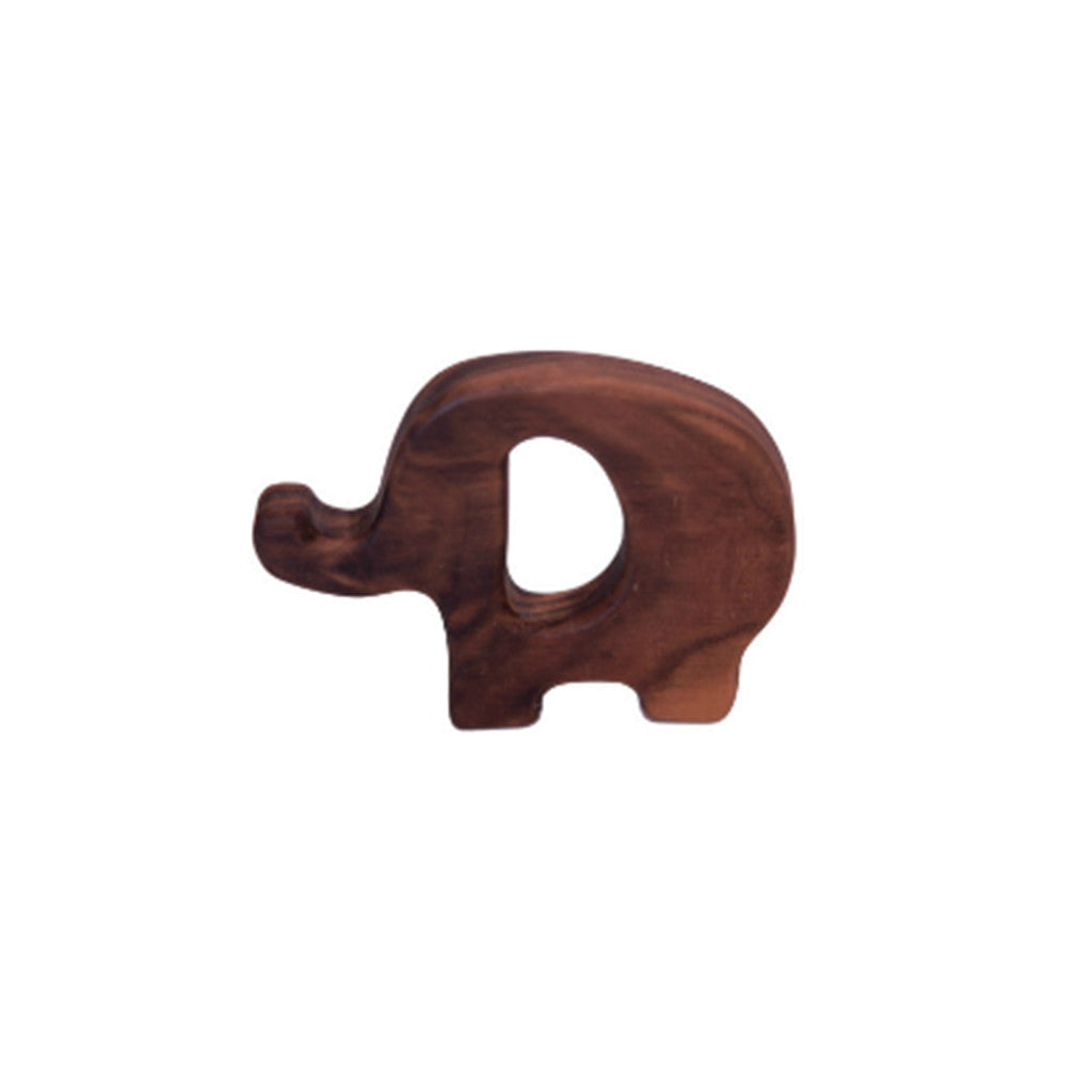 Organic Wooden Teether   Elephant