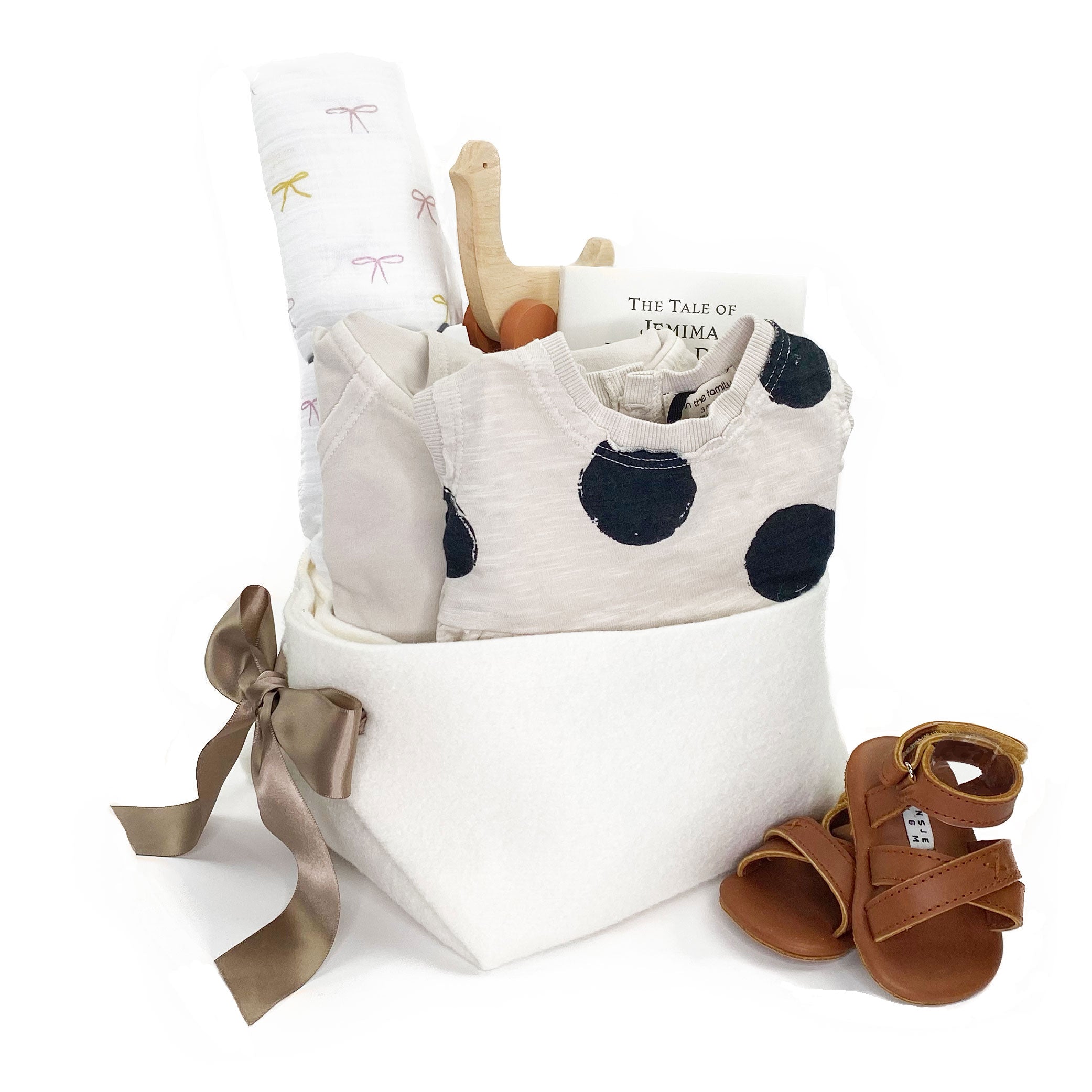 Luxury Baby Girl Gift Basket at Bonjour Baby Baskets