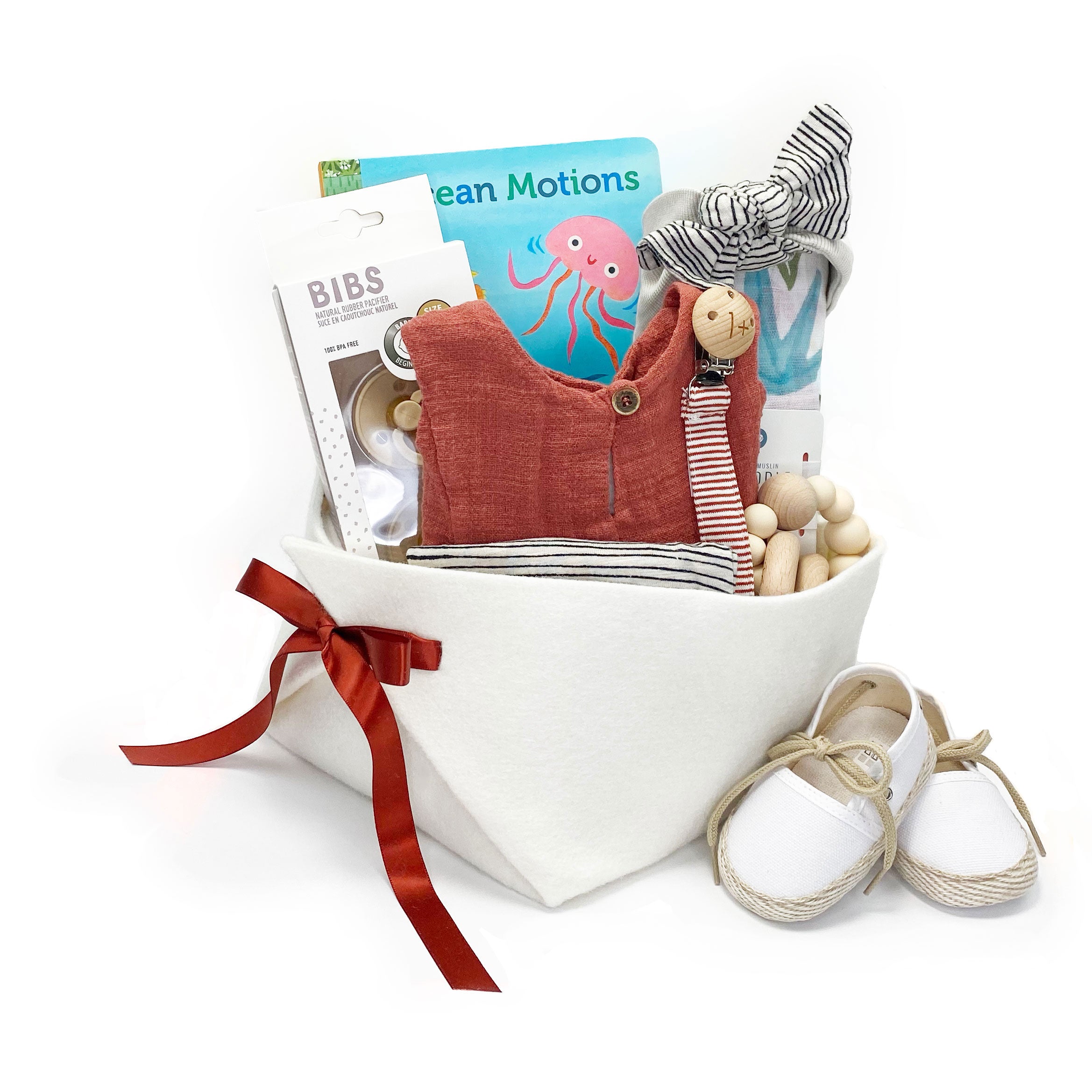 Luxury Baby Gift Basket featuring 1+ in the Family, great Baby Shower Gift Idea