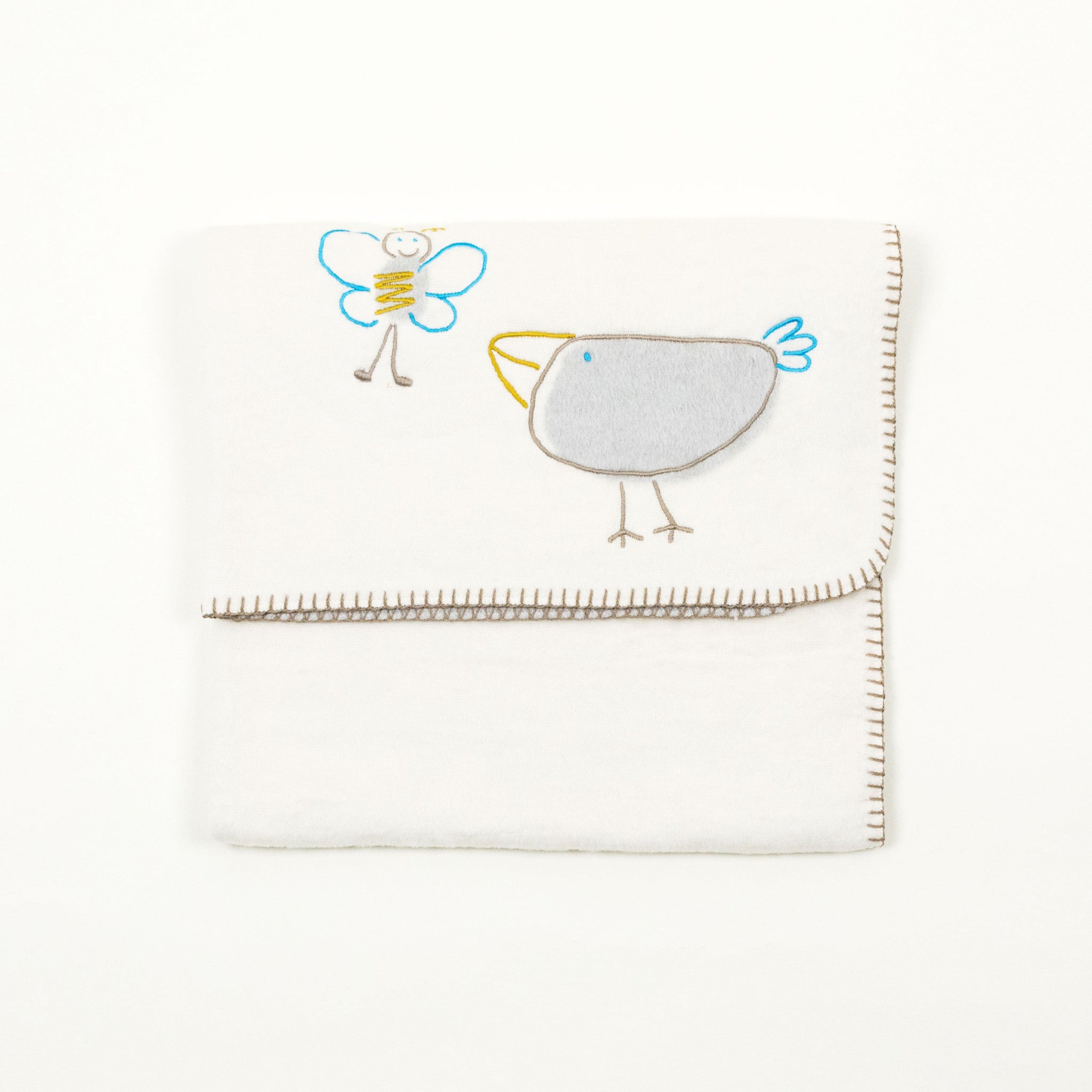 Blanket with Embroidery