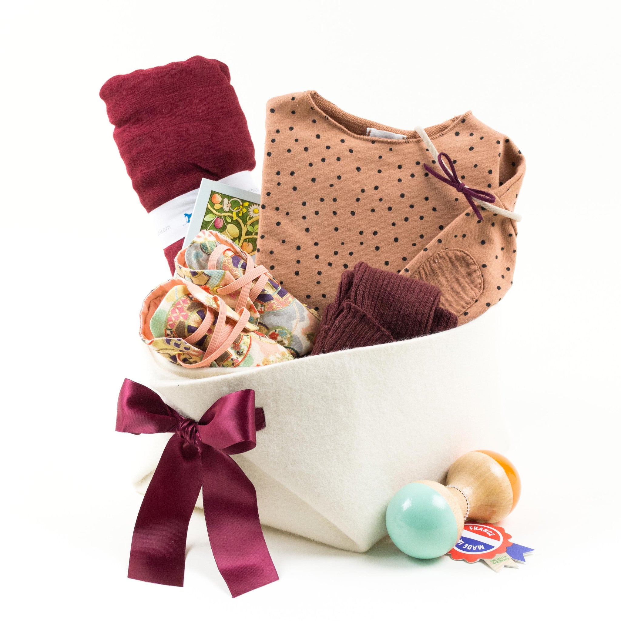 Luxury Baby Girl Gift Basket by Bonjour Baby Baskets
