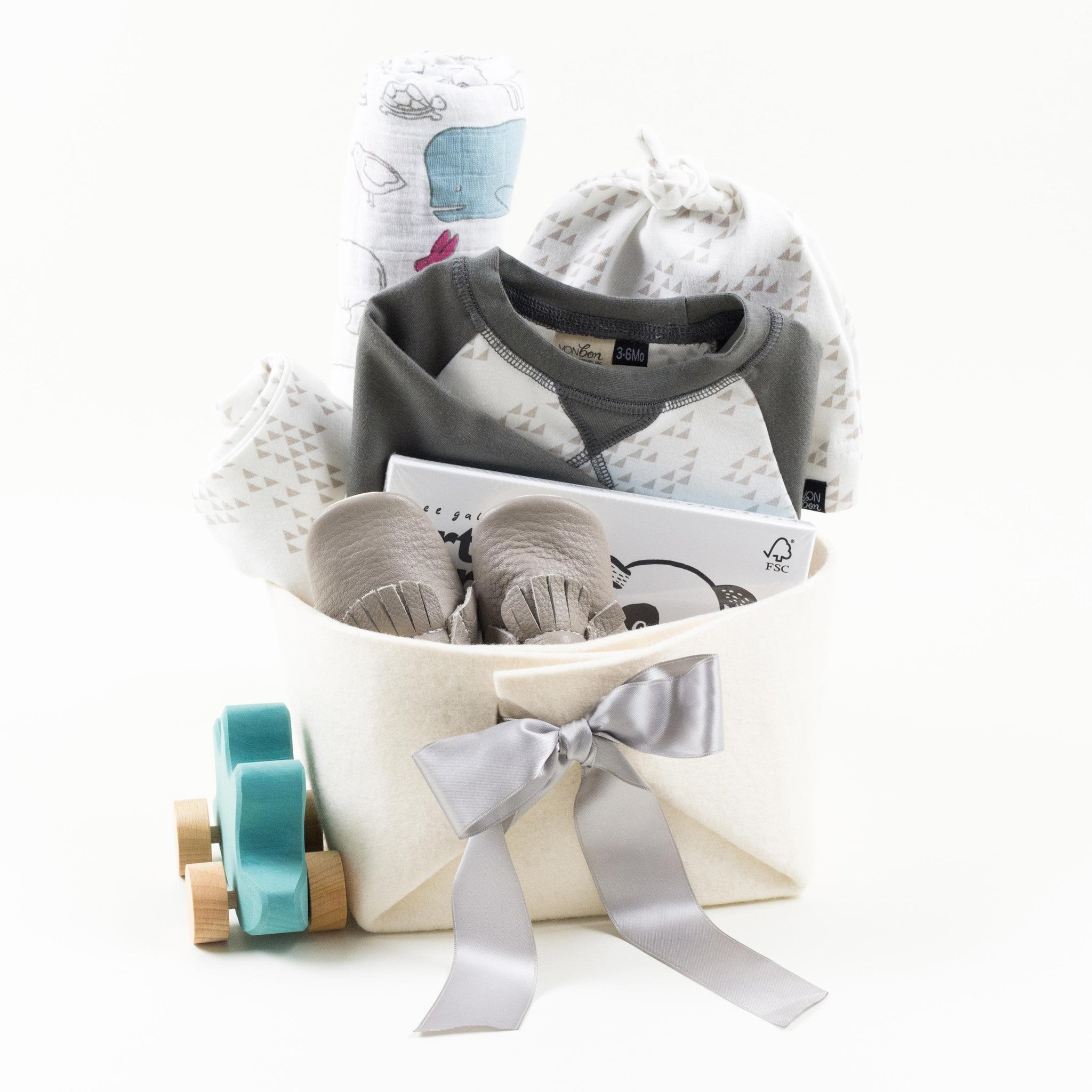 Trendy Baby Gift Basket by Bonjour Baby Baskets