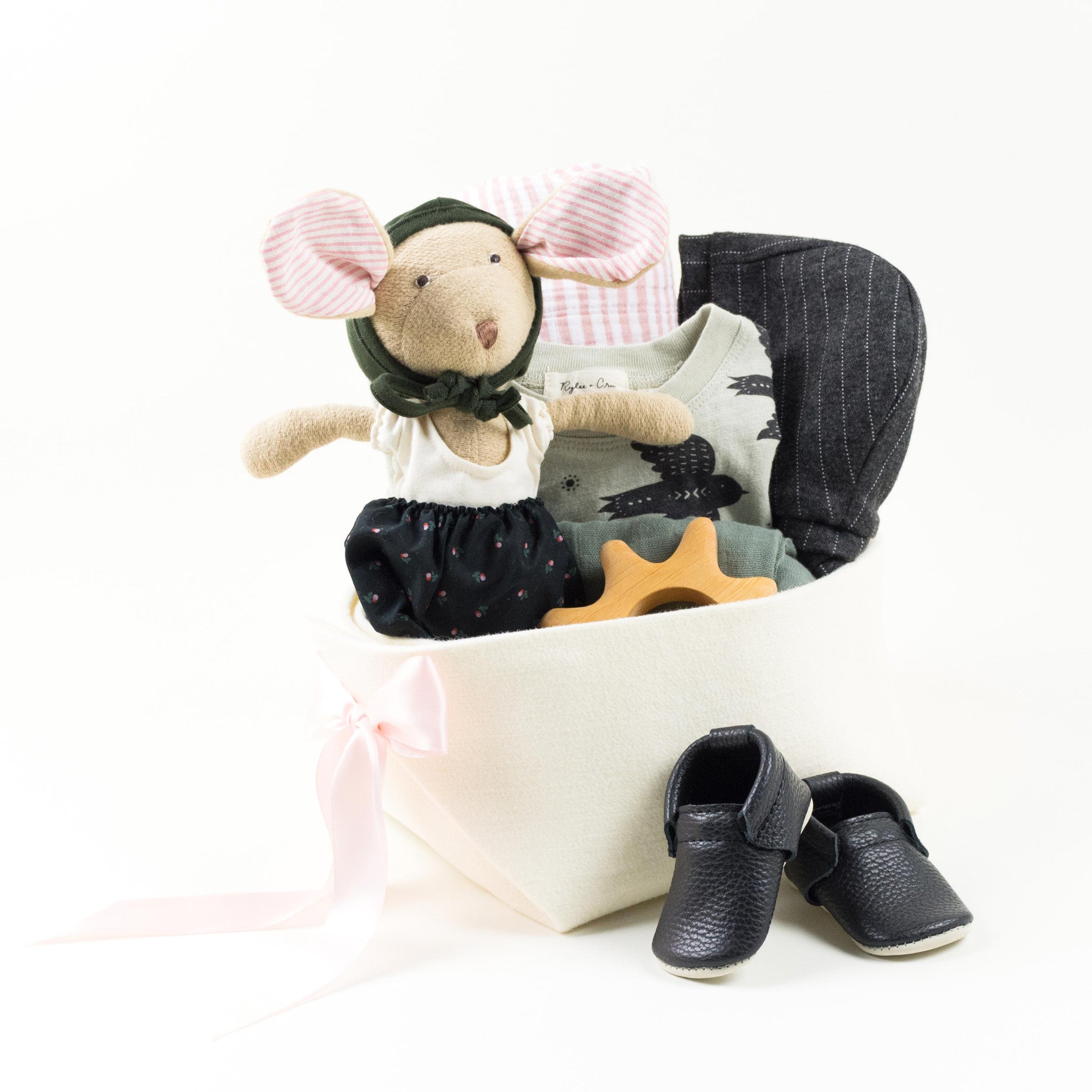 Luxury Baby Girl Gift Basket by Bonjour Baby Baskets