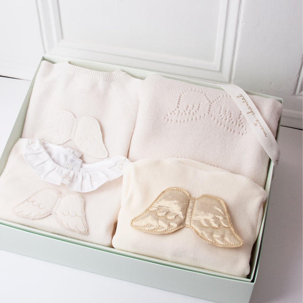 MarieChantal Luxury Cashmere Baby Gift Set at Bonjour Baby Baskets