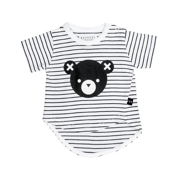 Huxbaby Googly Asymmetrical Bear Tee