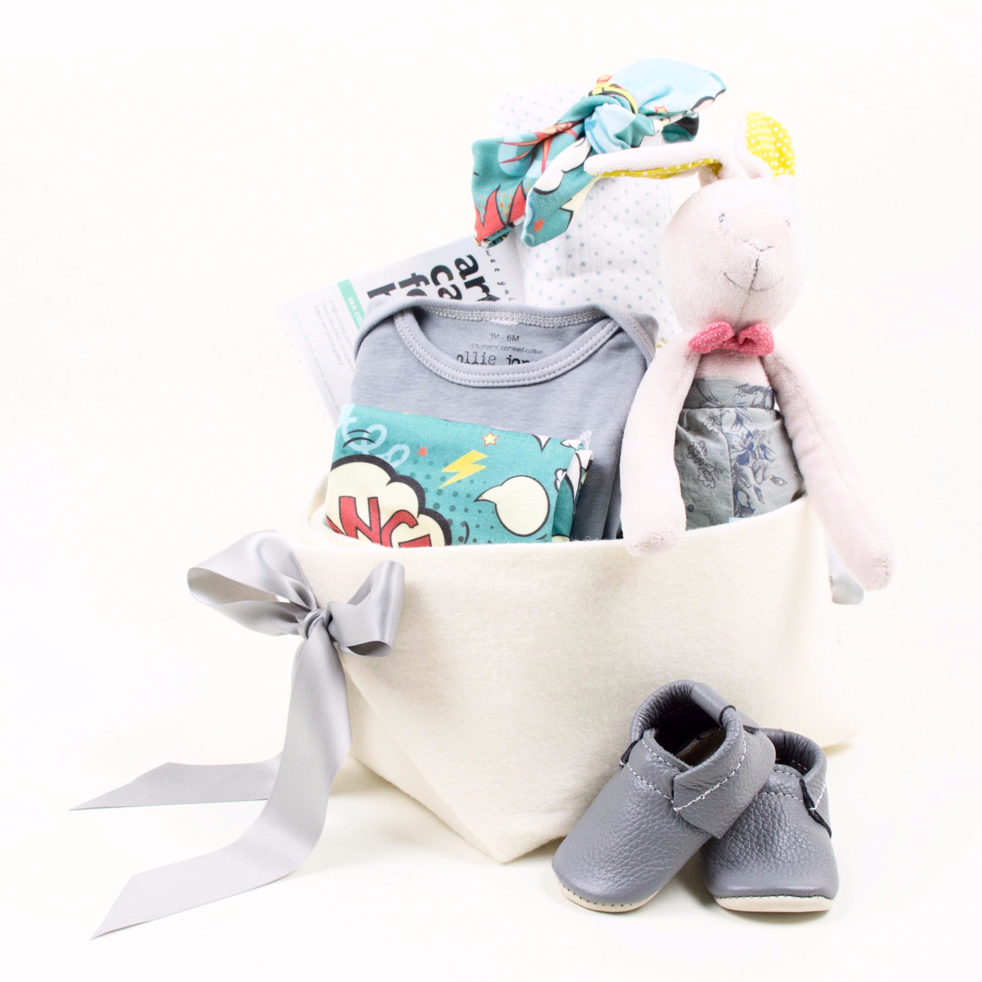 Cool Baby Girl Gift Basket by Bonjour Baby Baskets