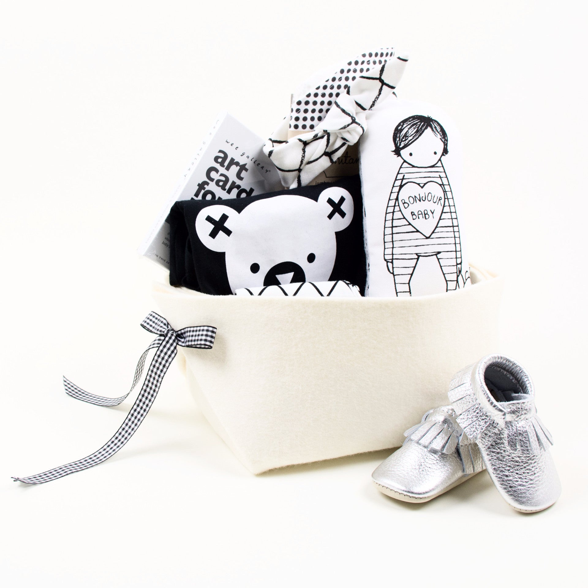 Cool Baby Gift Basket Monochrome at Bonjour Baby Baskets