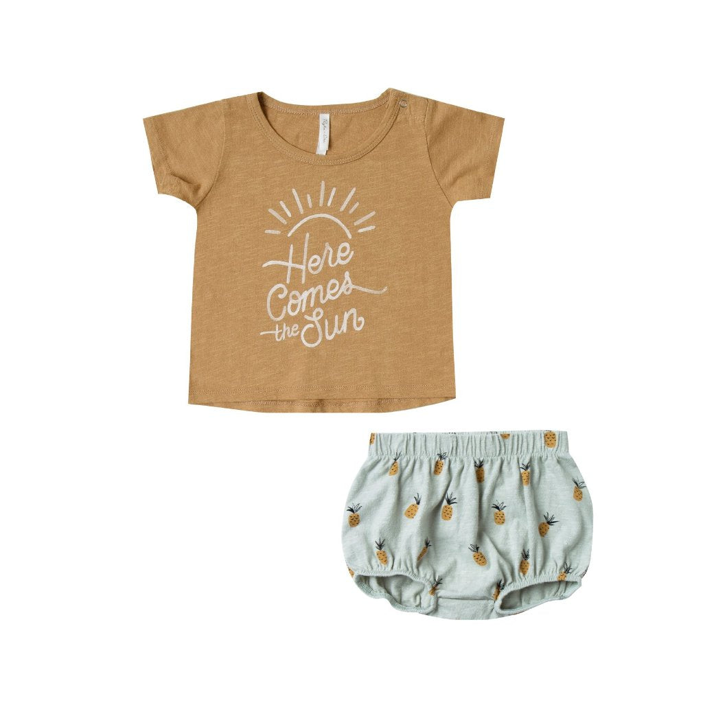 Rylee and Cru baby tee and shorts set