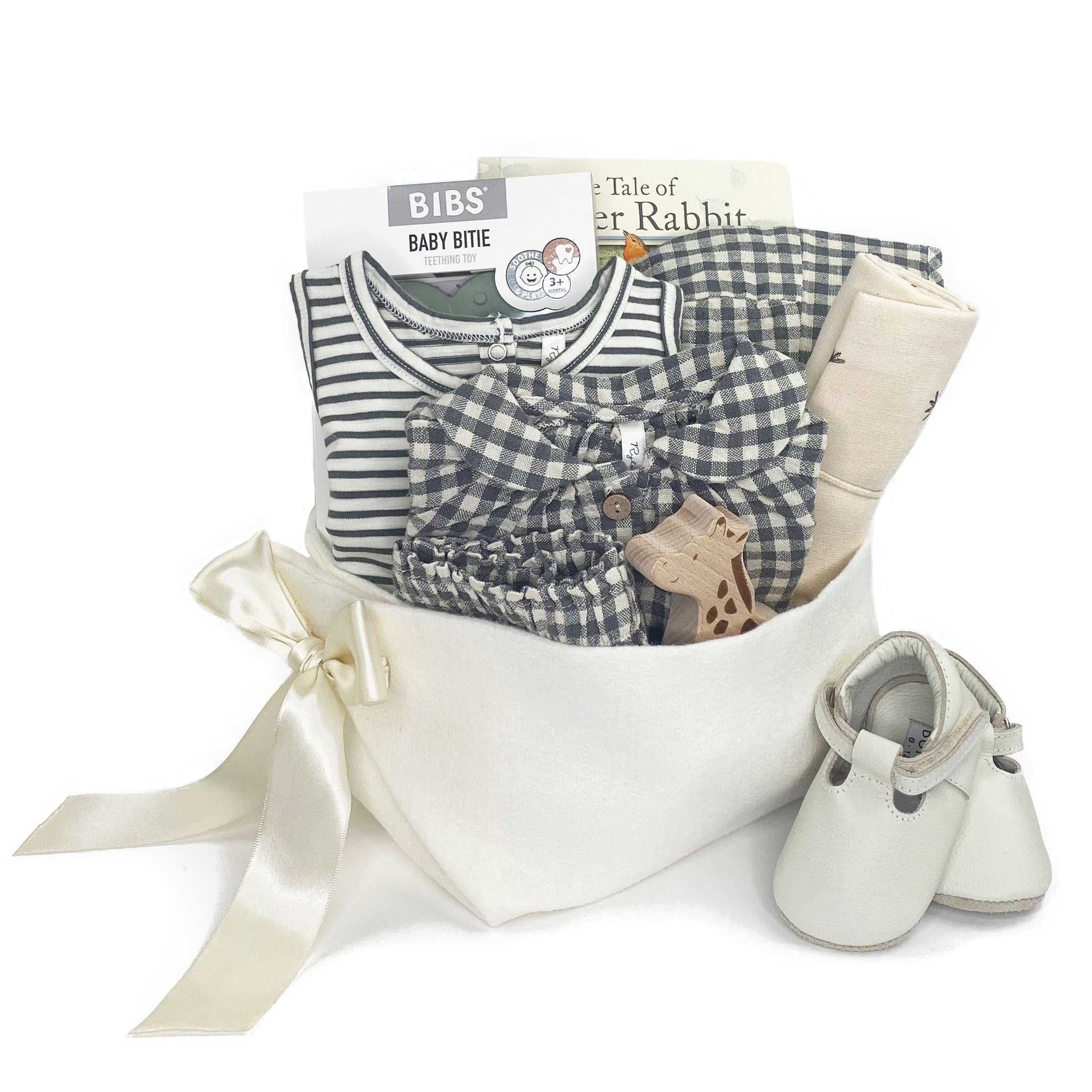 Luxury Baby Girl Gift Basket at Bonjour Baby Baskets  featuring Rylee and Cru and curated baby gifts