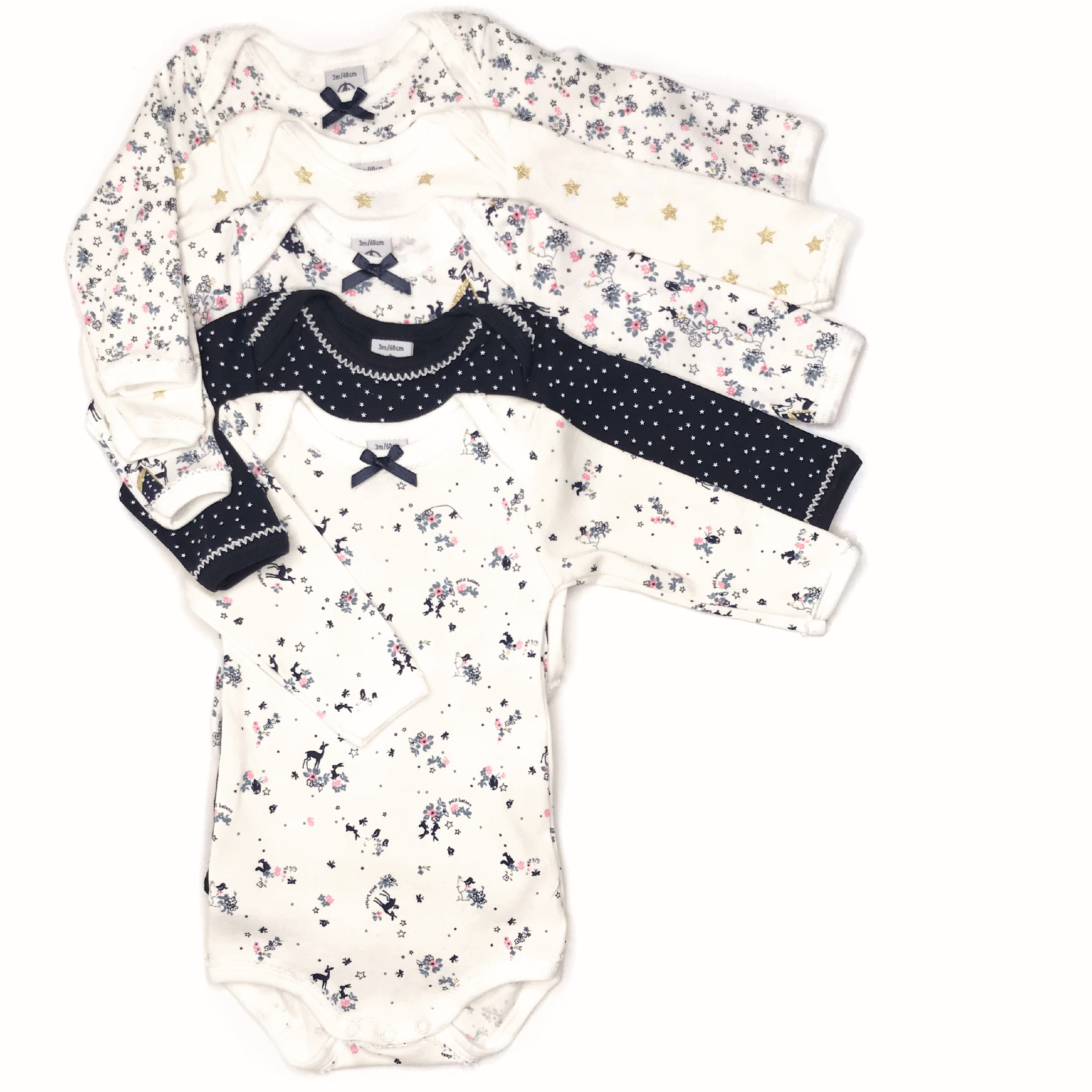 petit bateau onesies set