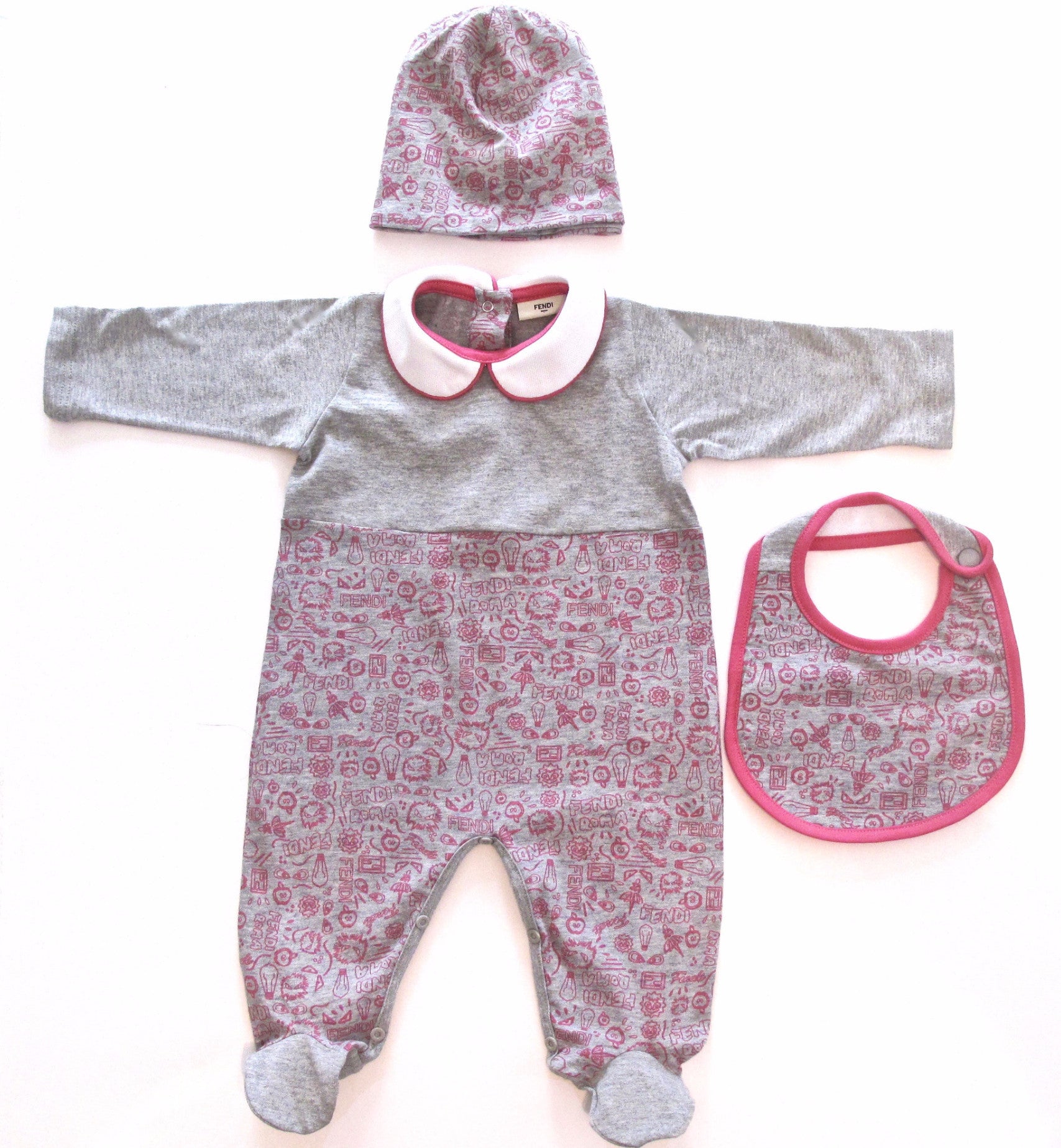Fendi "Monster Roma" Baby Girl Gift Set 