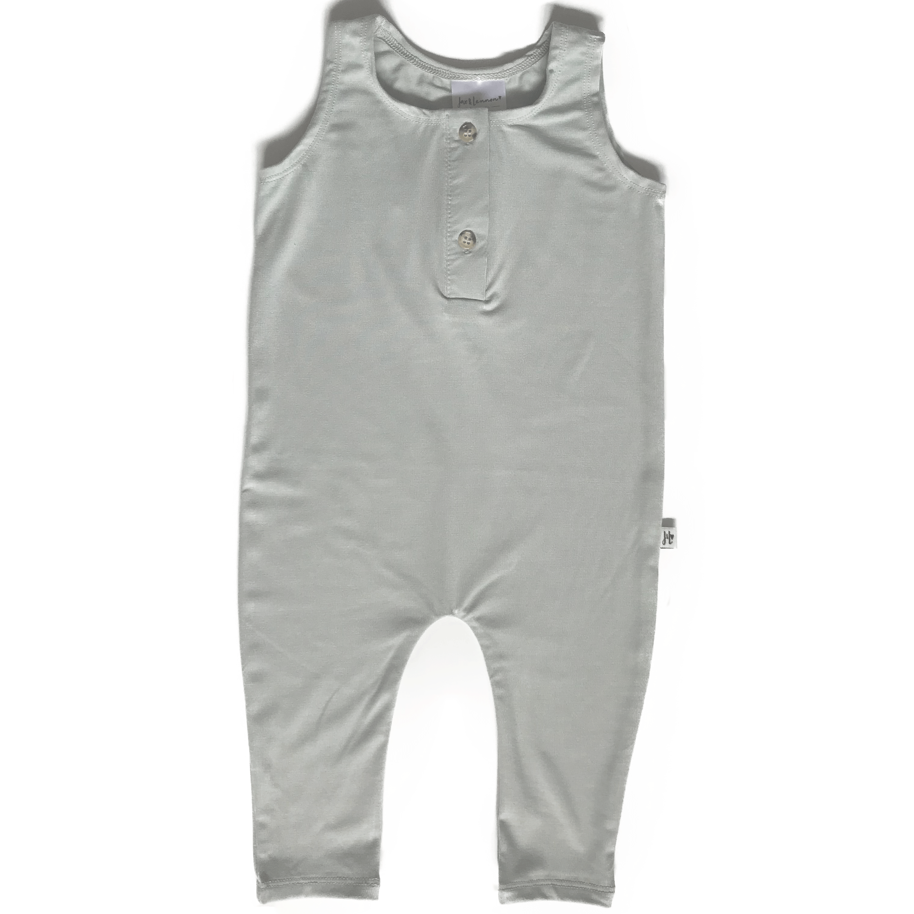 Natural Bamboo Jersey Baby Romper at Bonjour Baby Baskets