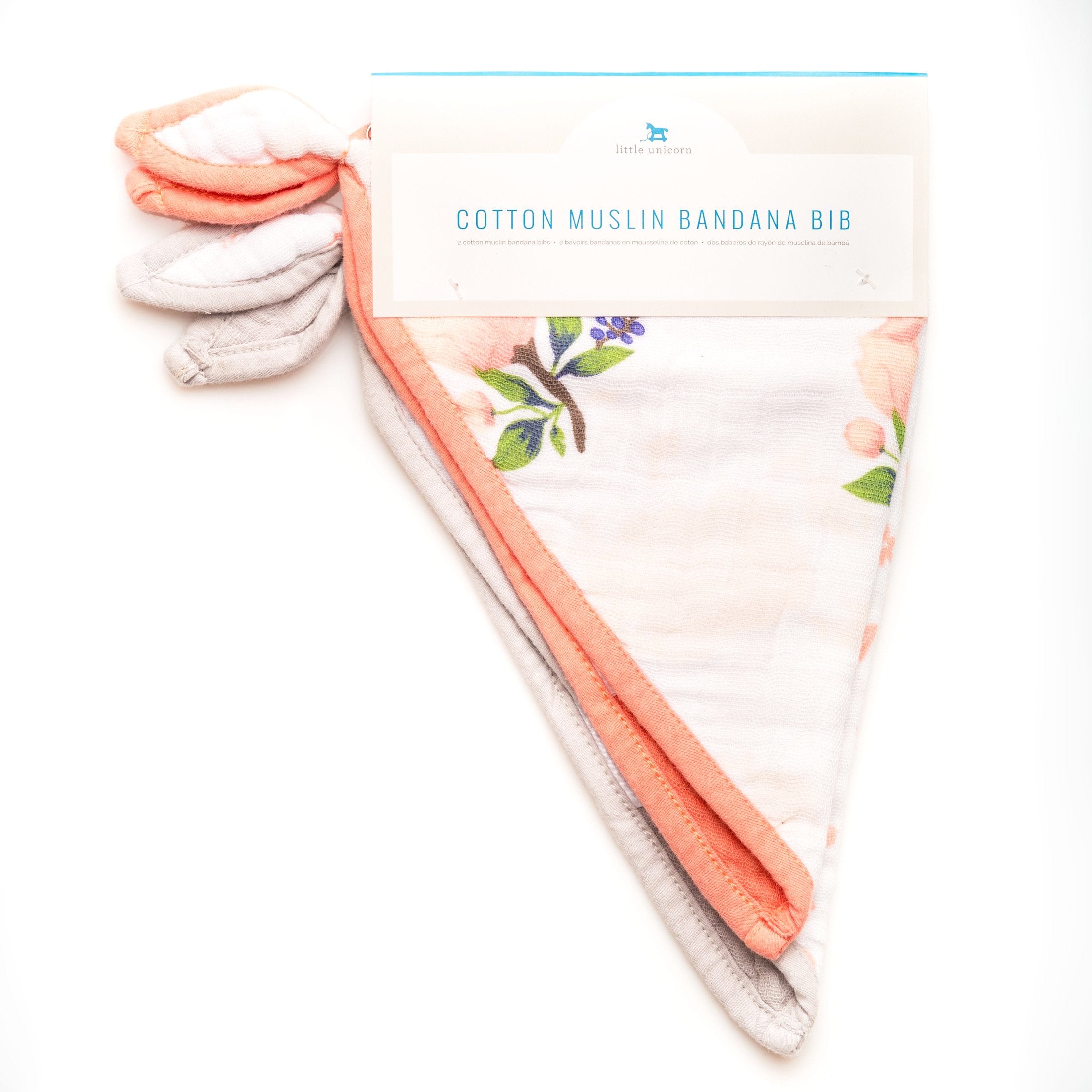 Watercolour Rose Bibs