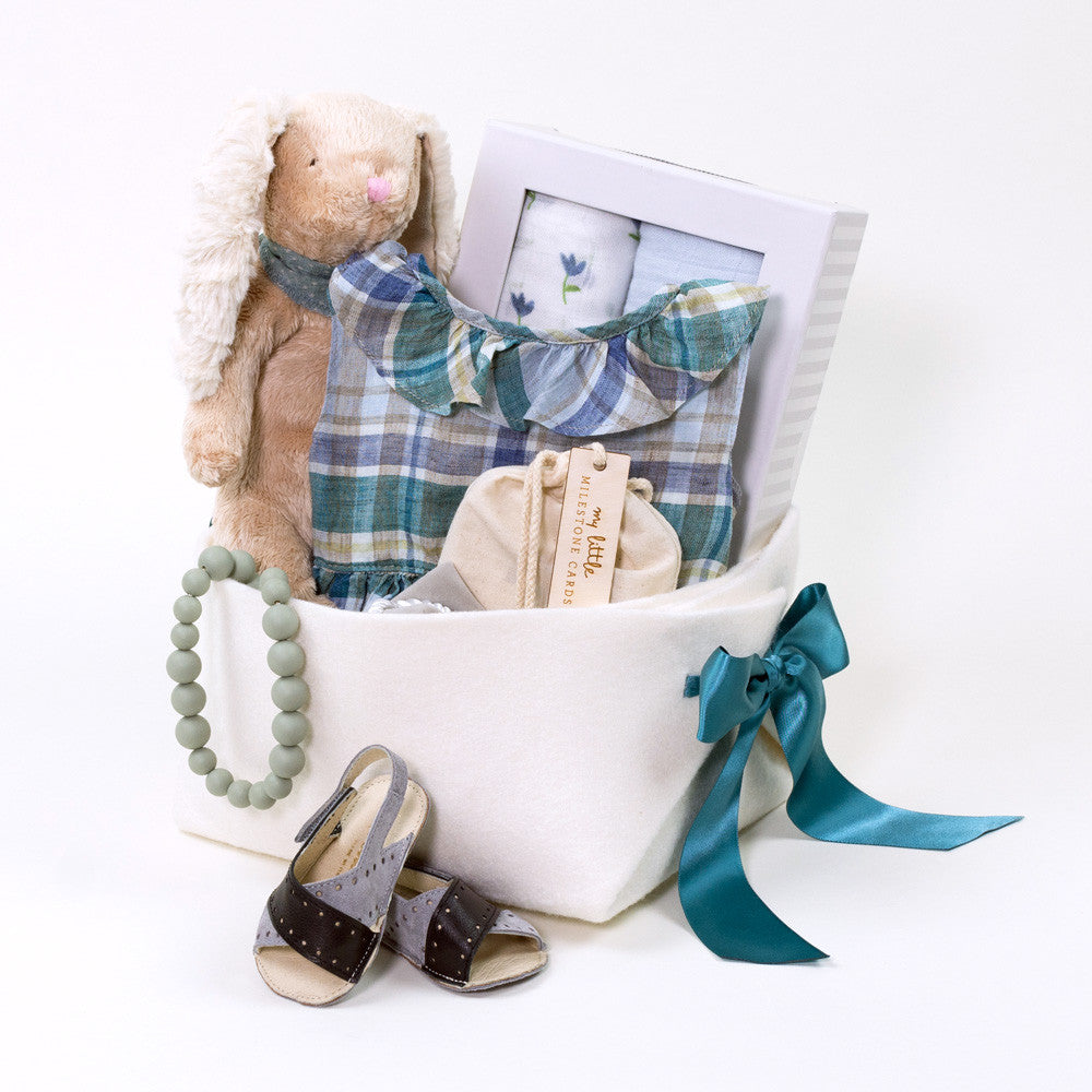 Luxury Baby Girl Gift Basket by Bonjour Baby Baskets
