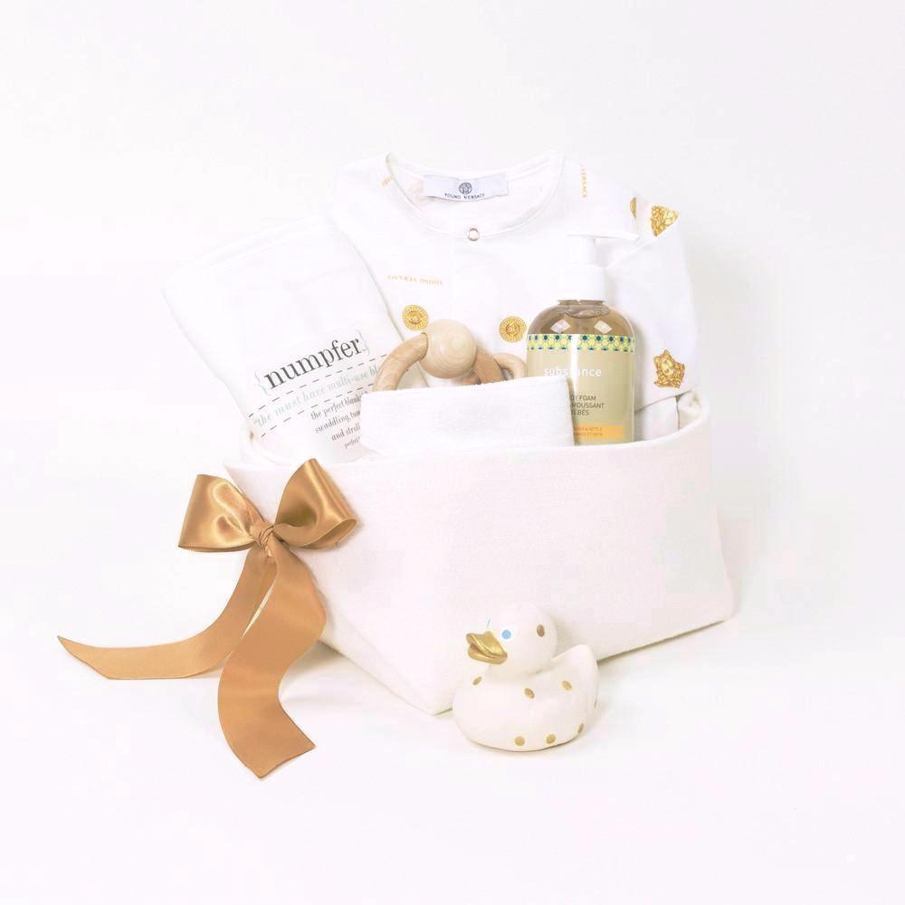Gianni Versace Luxury Baby Gift Basket by Bonjour Baby Baskets