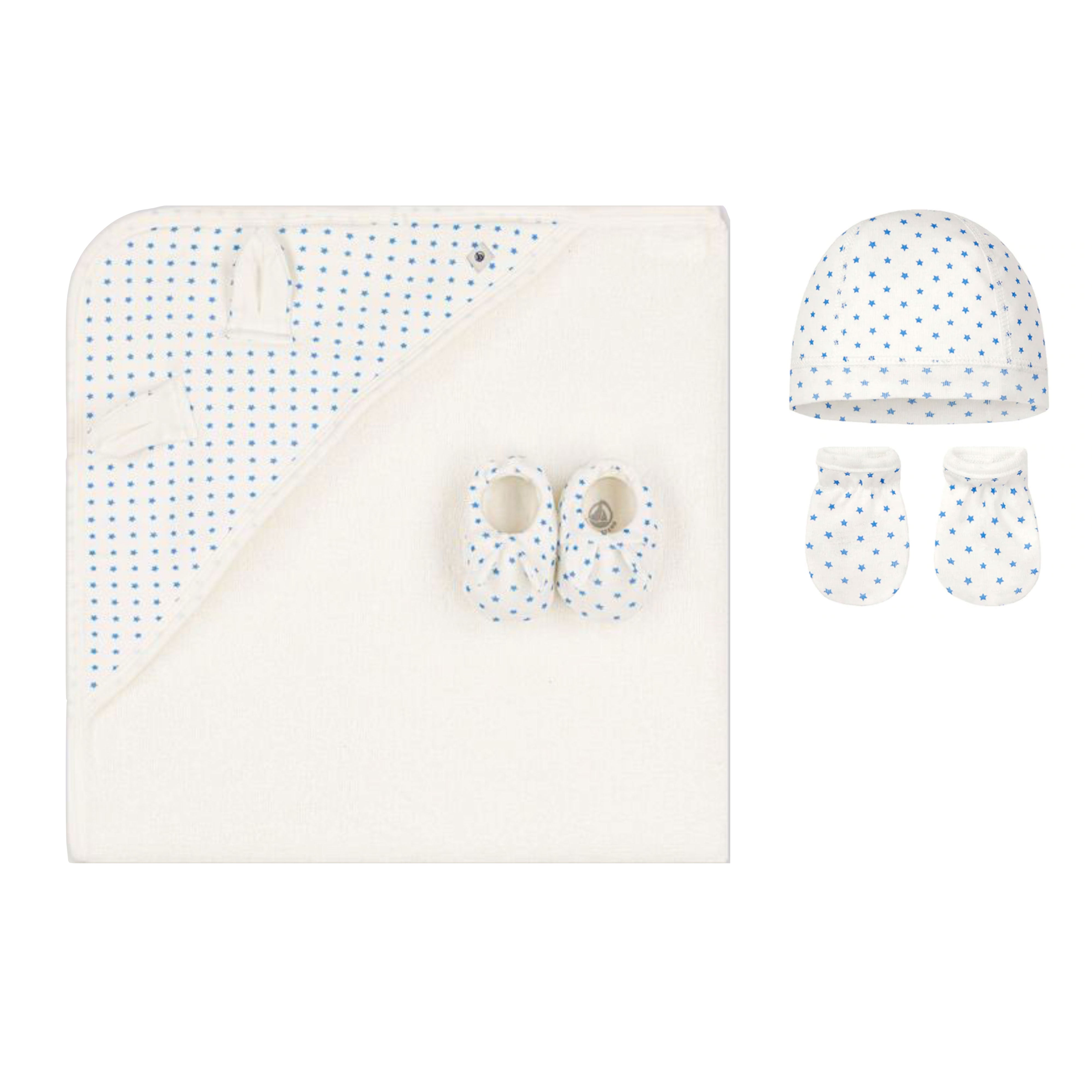 Petit Bateau 4 Piece Welcome Baby Gift - Blue Stars