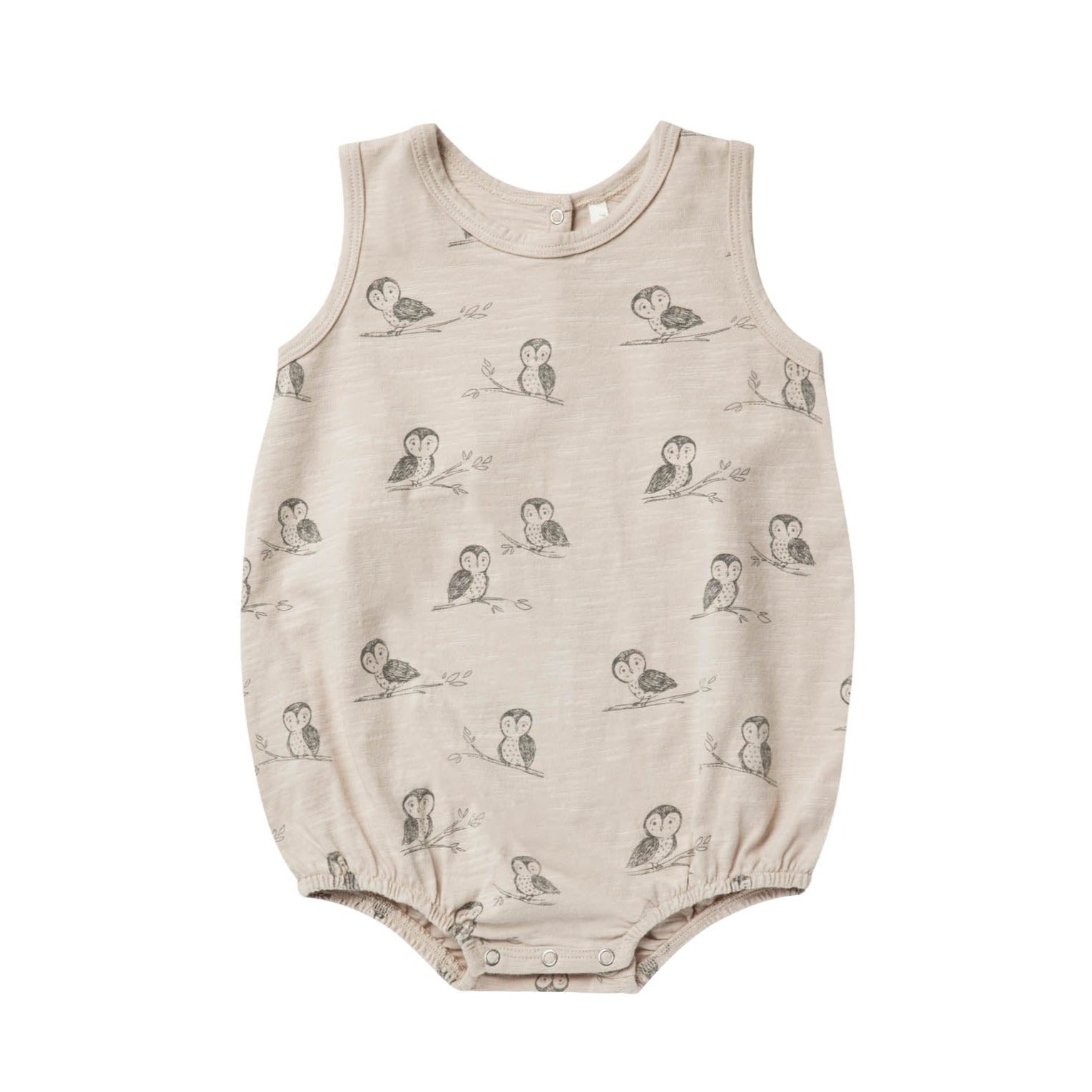 Rylee and Cru Bubble Onesie with owls at Bonjour Baby Baskets