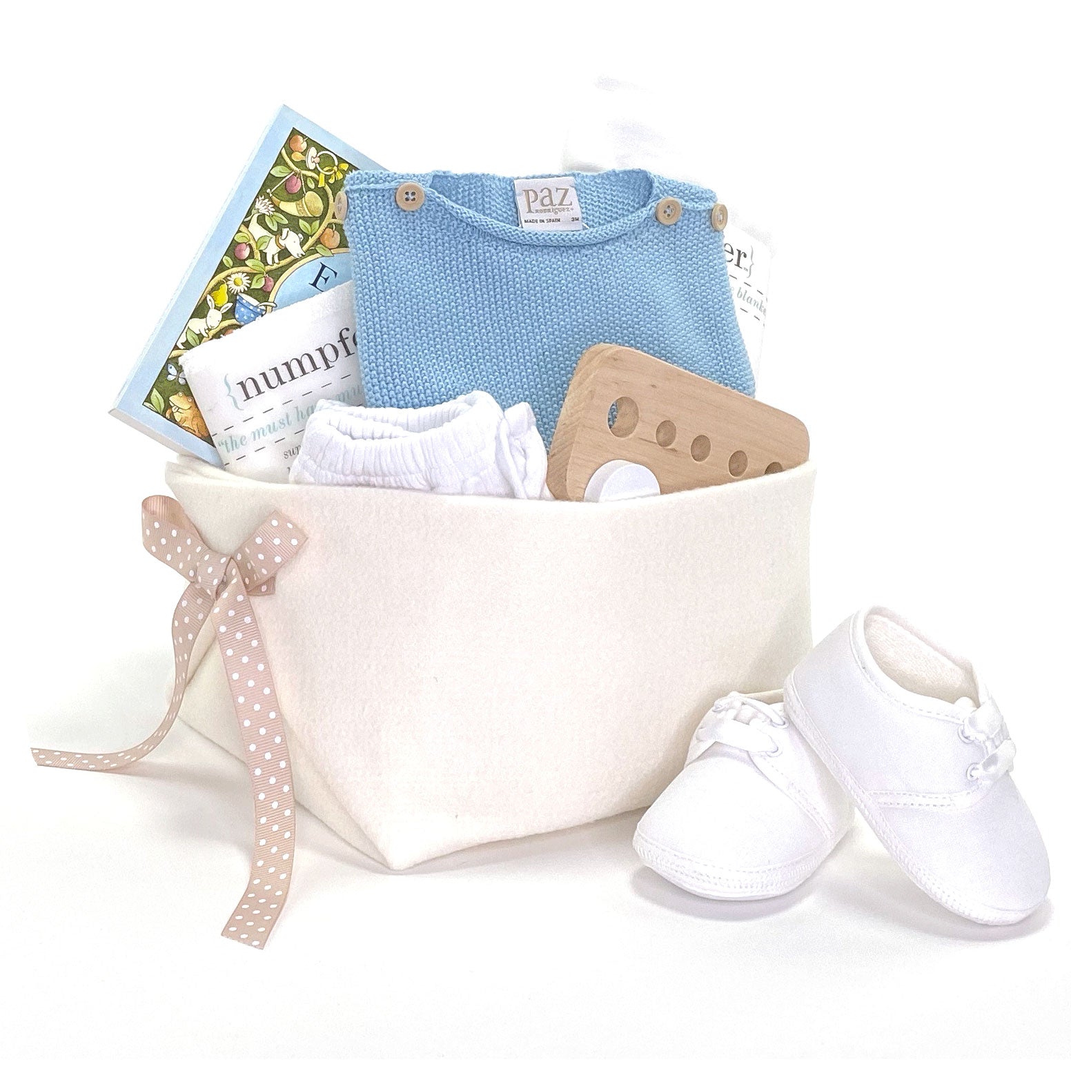 Luxury Baby Boy Gift Basket for the Spring and Summer featuring Paz Rodriguez at Bonjour Baby Baskets