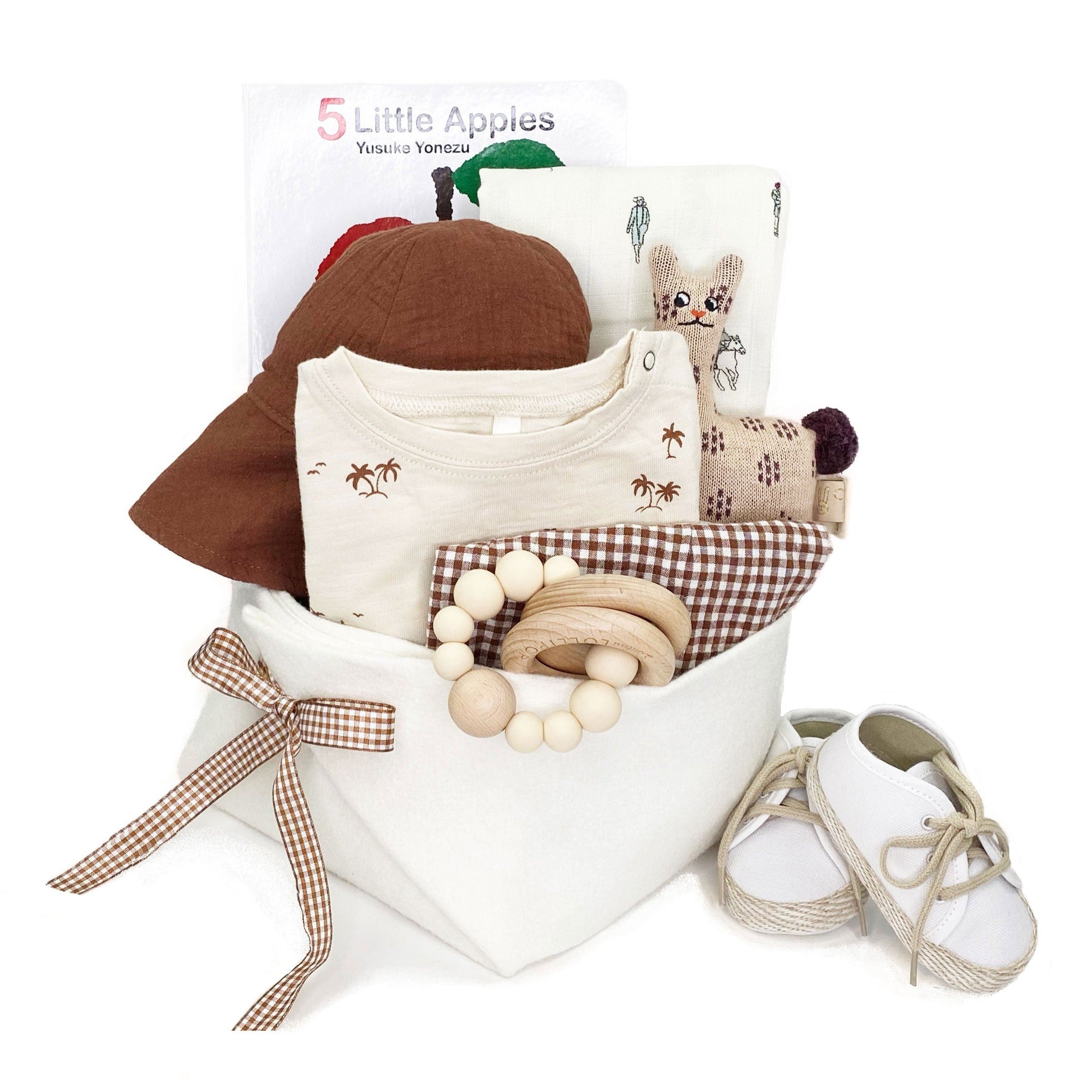 Baby Gift Basket featuring Rylee and Cru fashion and curated accessories from the best designers in the world at Bonjour Baby Baskets
