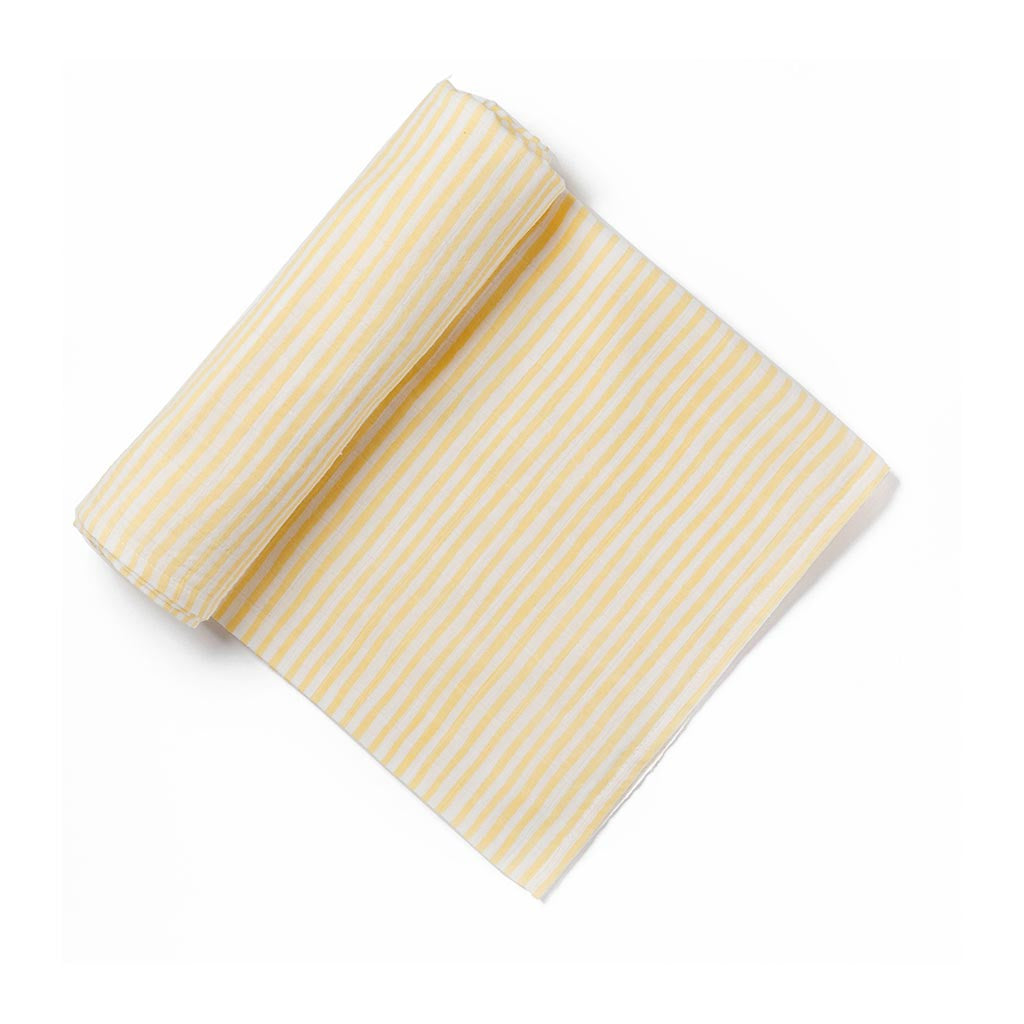 Yellow Stripe Swaddle Blanket