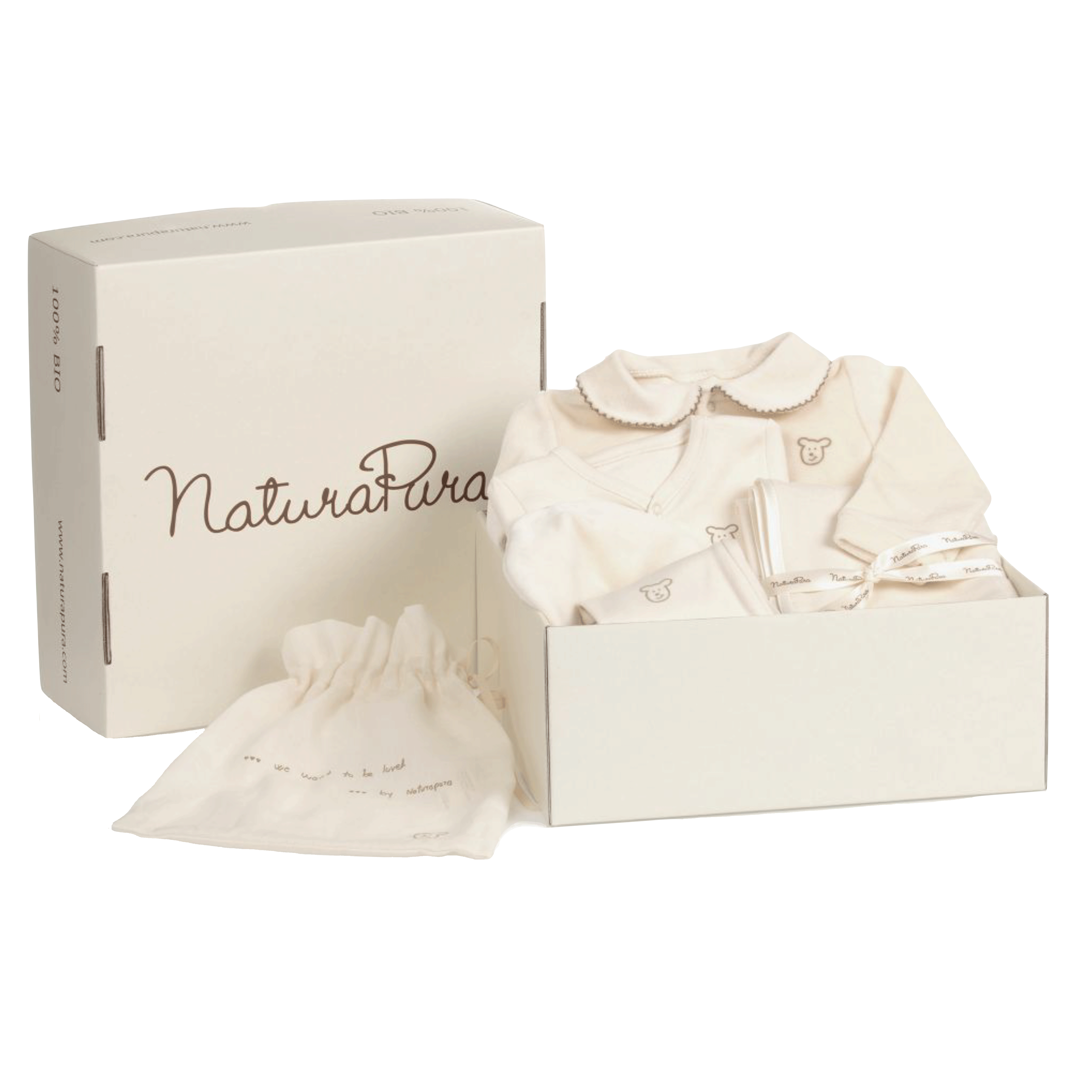 Organic Cotton Baby Silver Pack of 8 pieces by Naturapura at Bonjour Baby Baskets