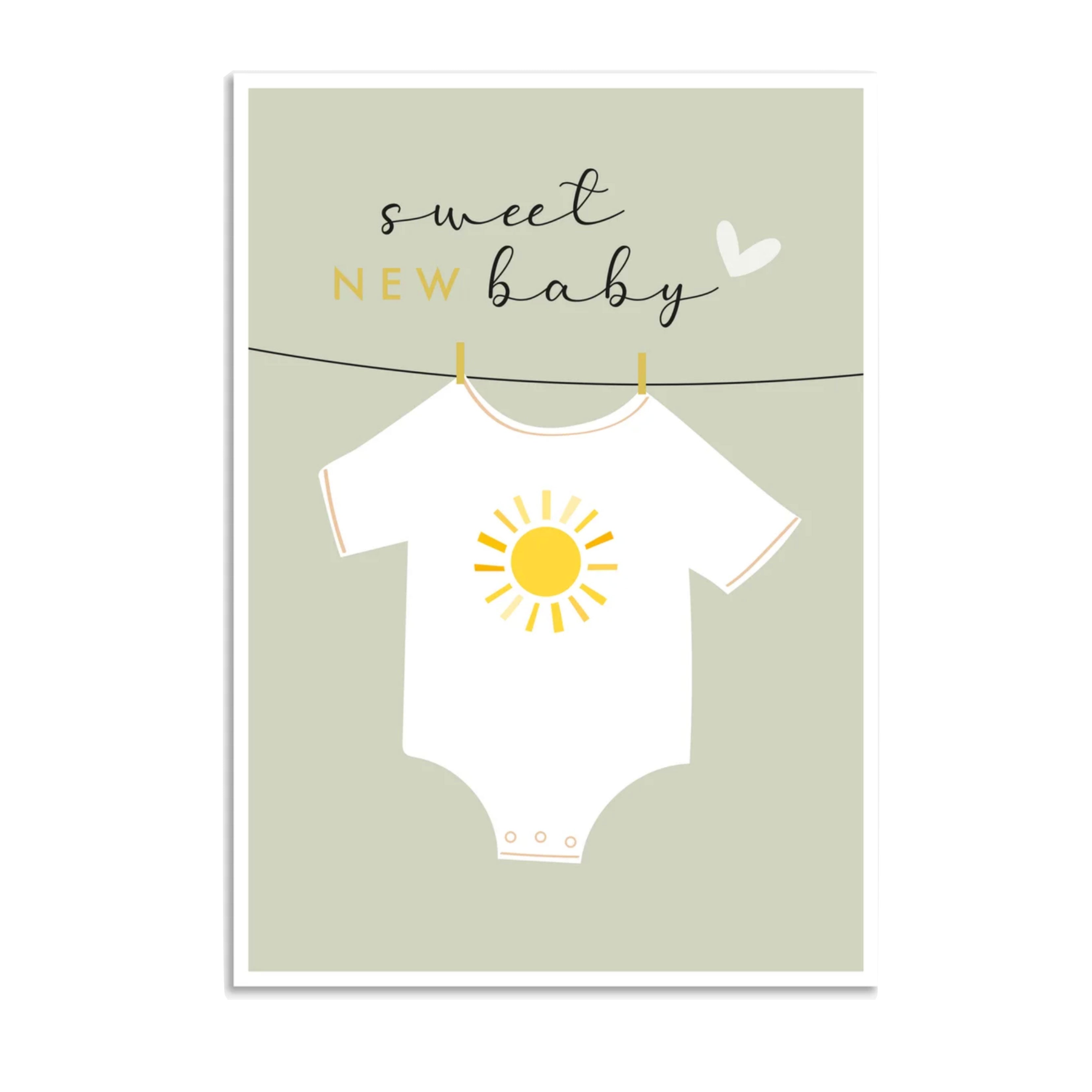 Neutral Greeting Card for a New Baby at Bonjour Baby Baskets