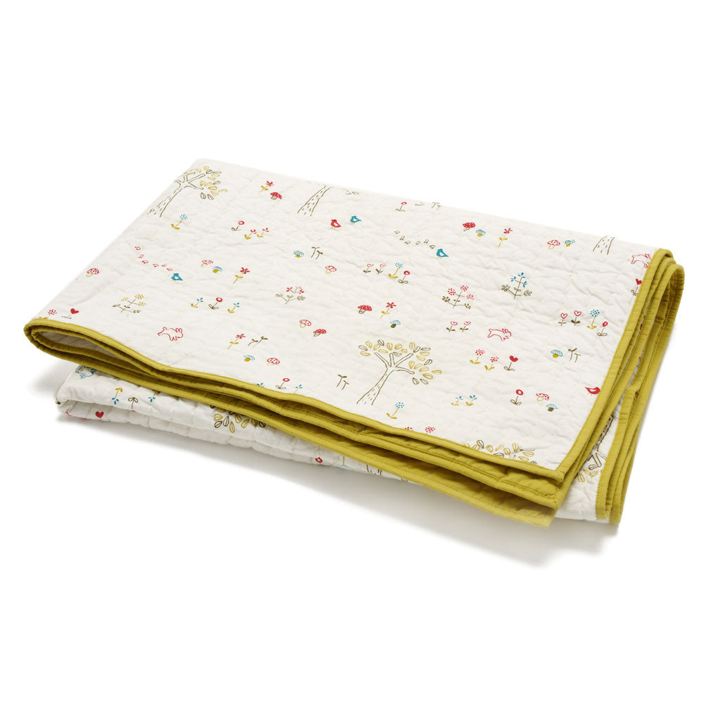 Baby Quilted Blanket - Rabbit Patch