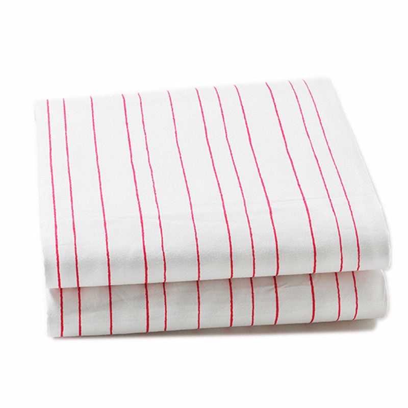 Baby Crib Fitted Sheet - Painted Stripe Pink