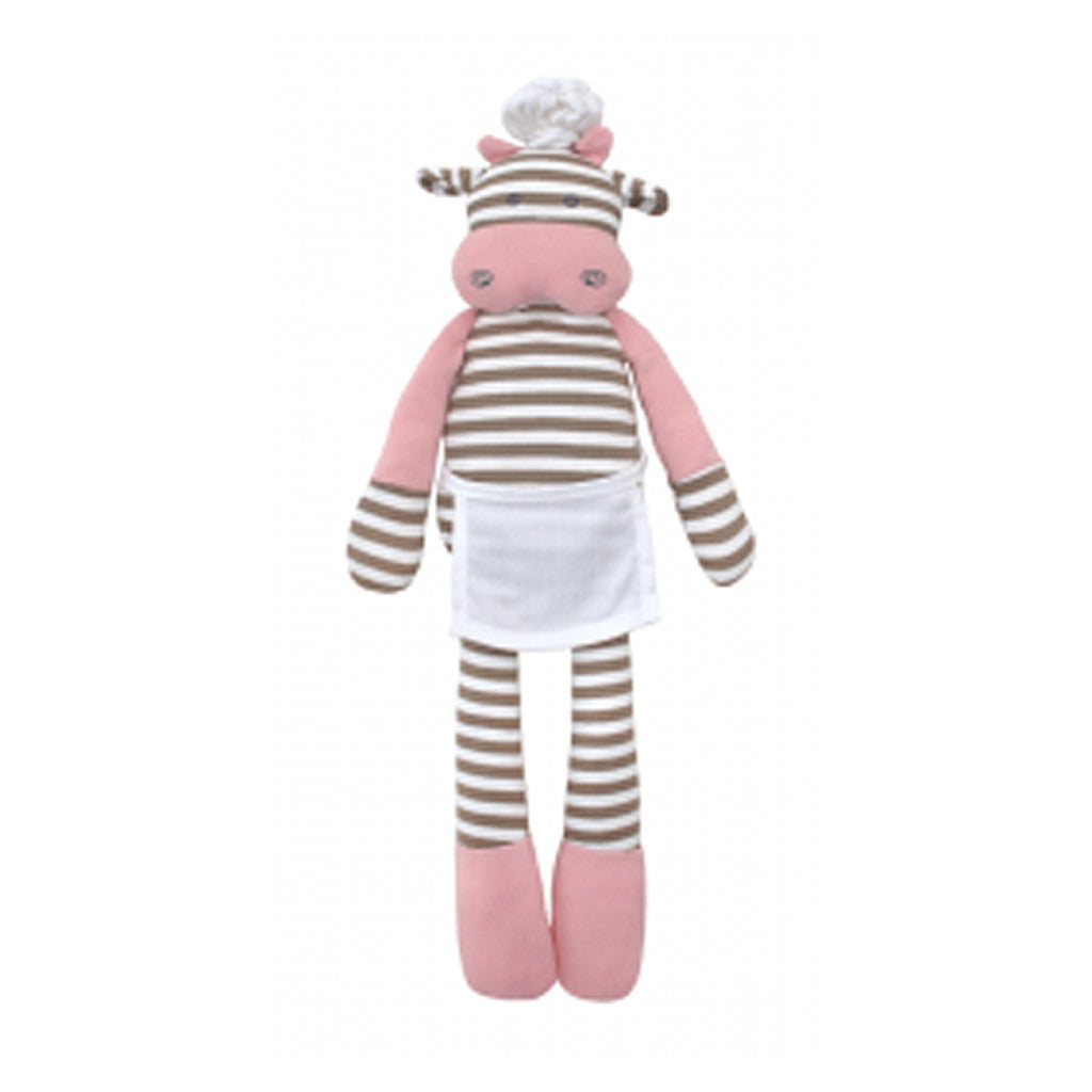 Organic Farm Buddies Soft Toys - Chef Cow