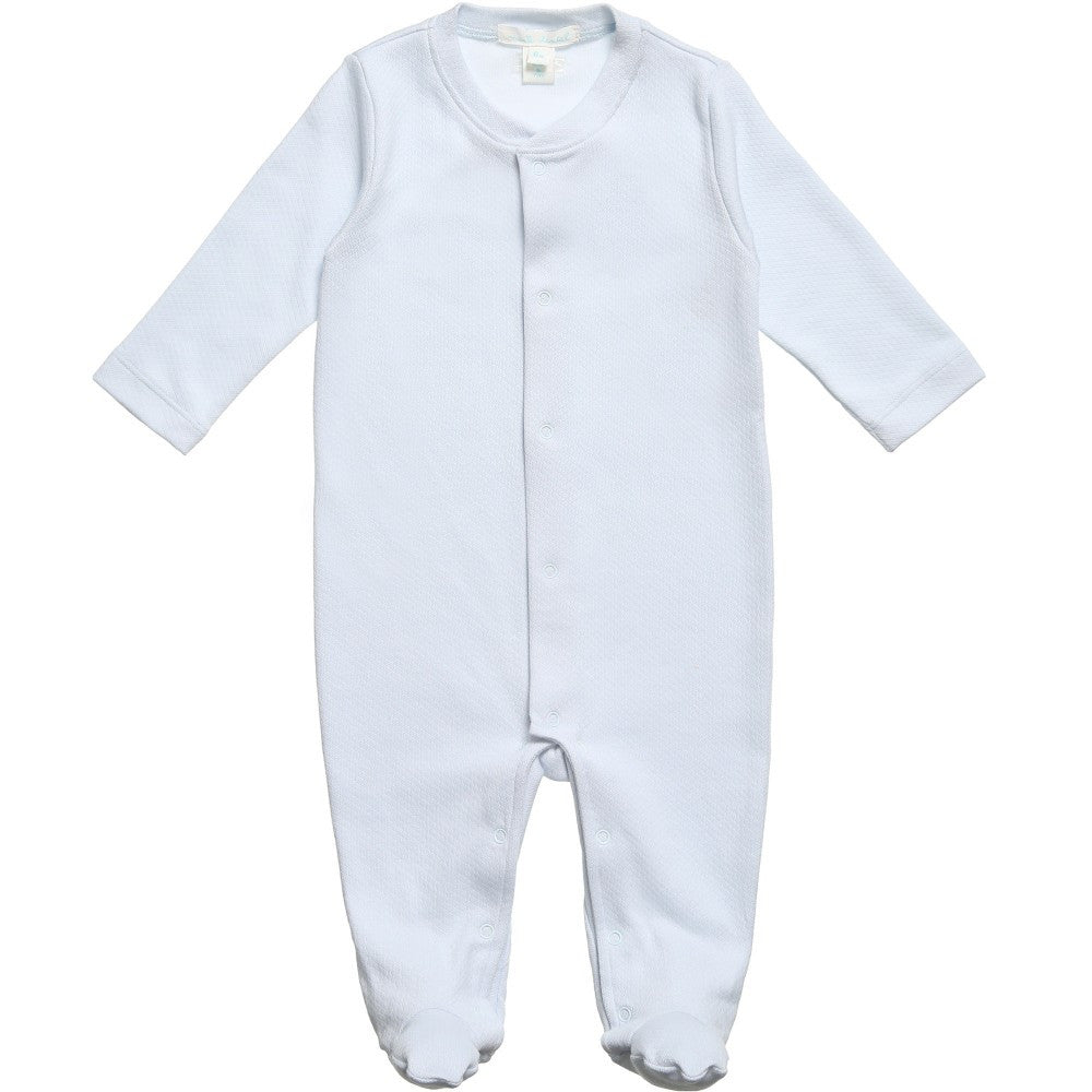 Printed Pointelle Footie - Cream/Pink Bow