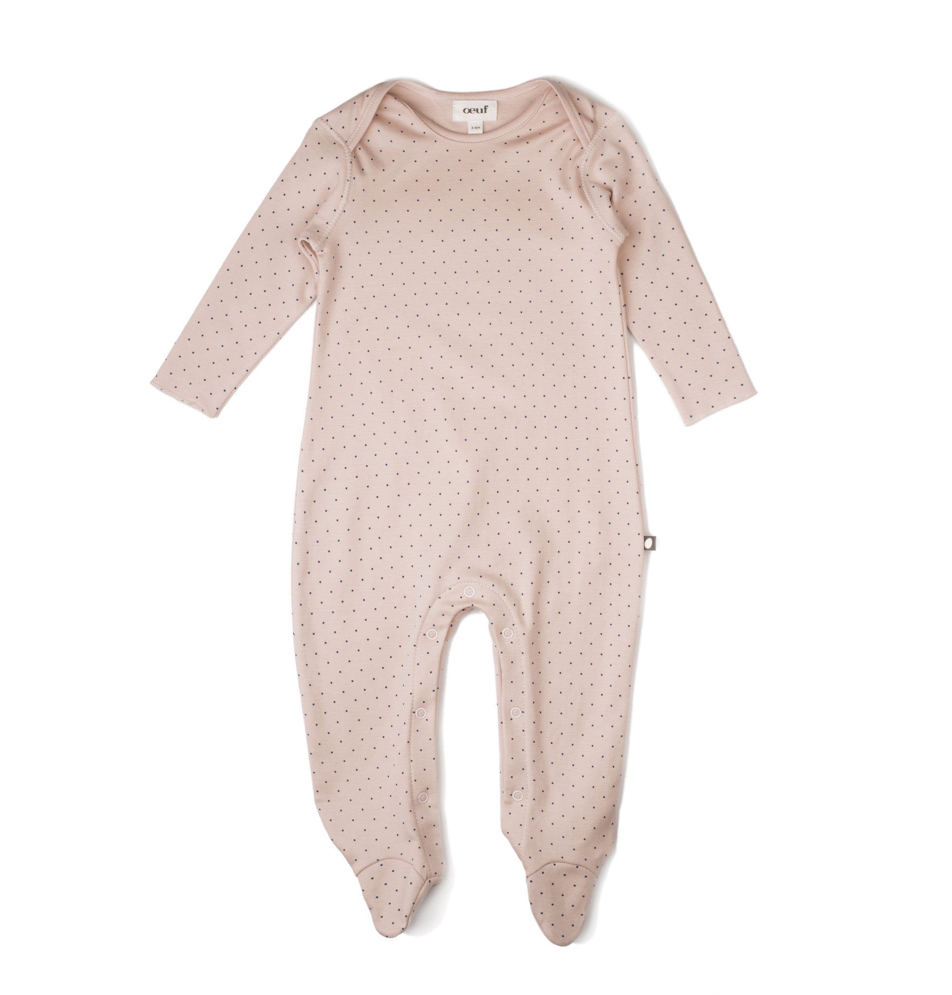Long Sleeves Footie Jumper Pink/Indigo