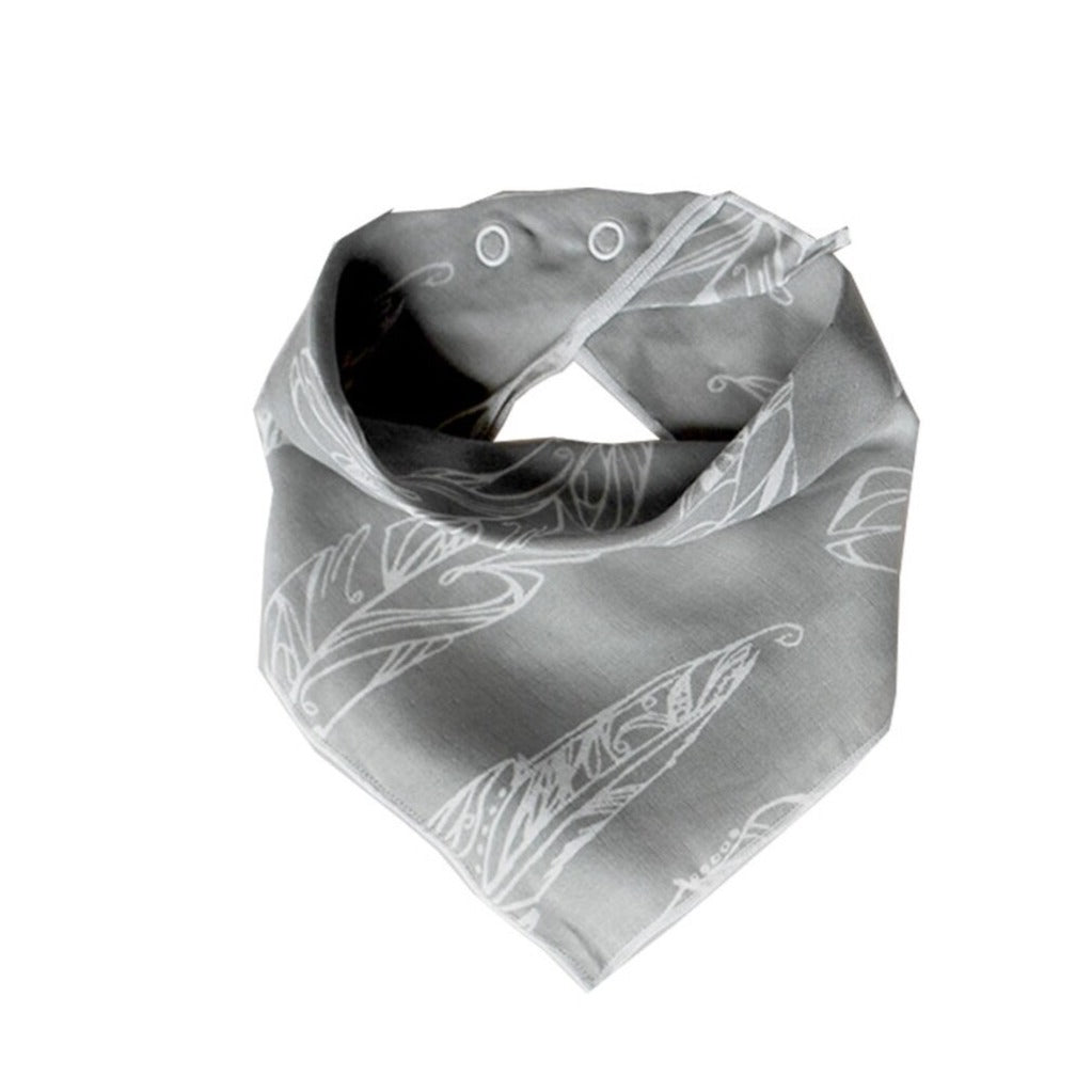 Nest Design Baby Bandana Bib with feathers