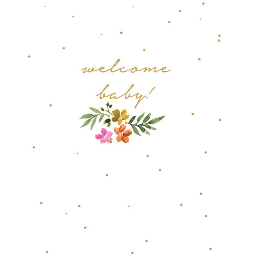 Greeting Card Welcome Baby at Bonjour Baby Baskets