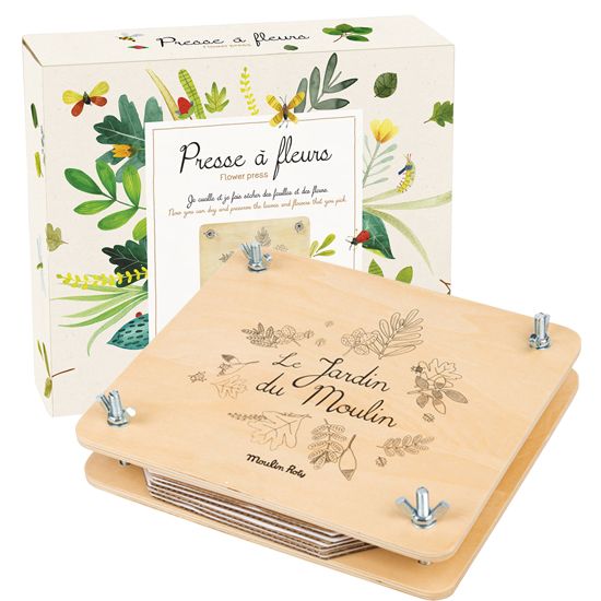 Moulin Roty Flower Press Bonjour Baby Baskets Luxury Baby Gifts