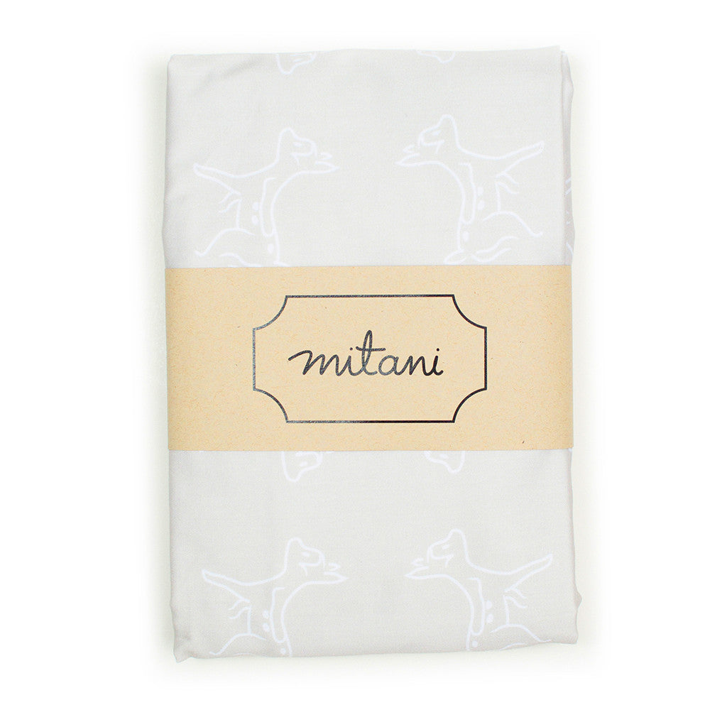Organic Crib Fitted Sheet - Grey Fawn