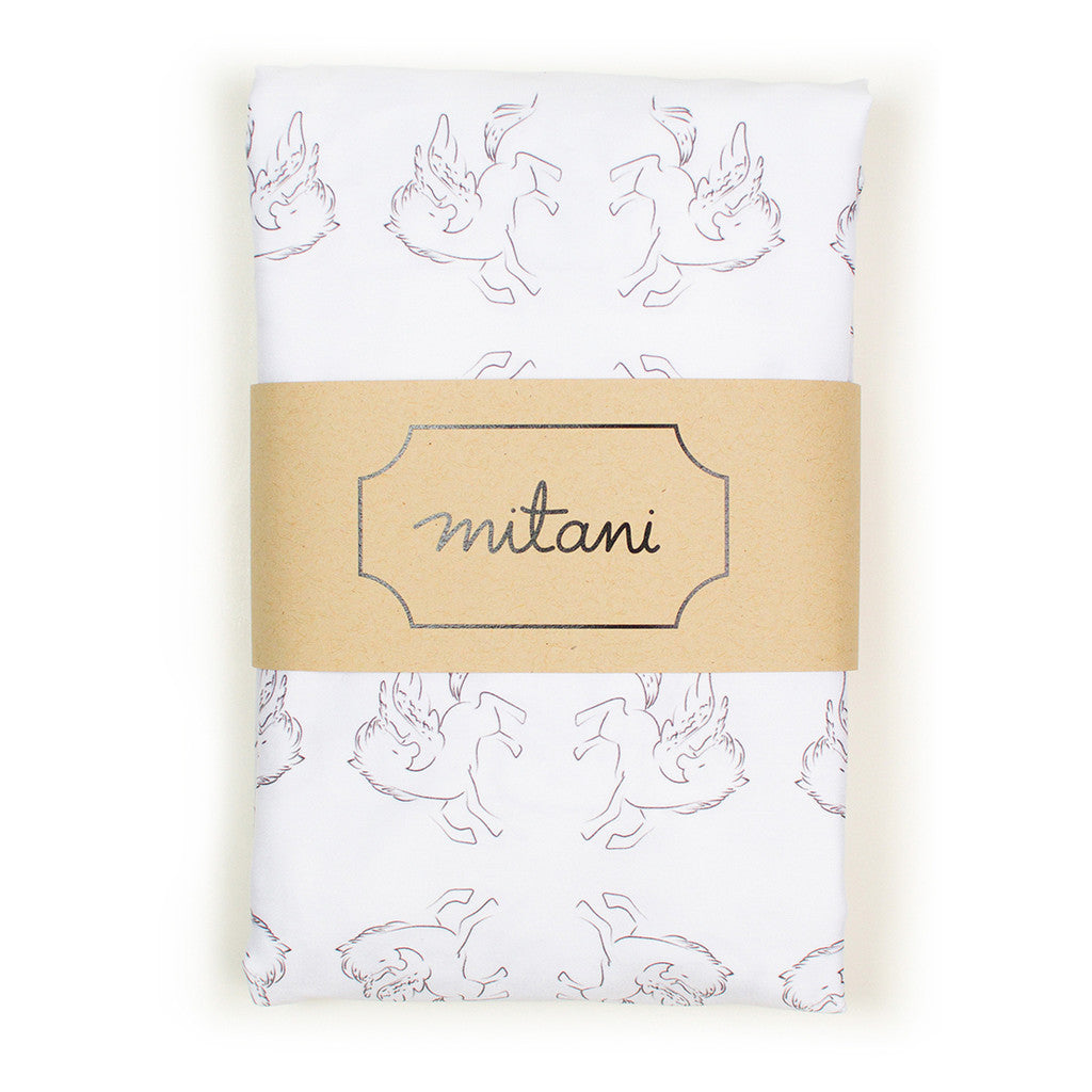 Organic Crib Fitted Sheet - Unicorn