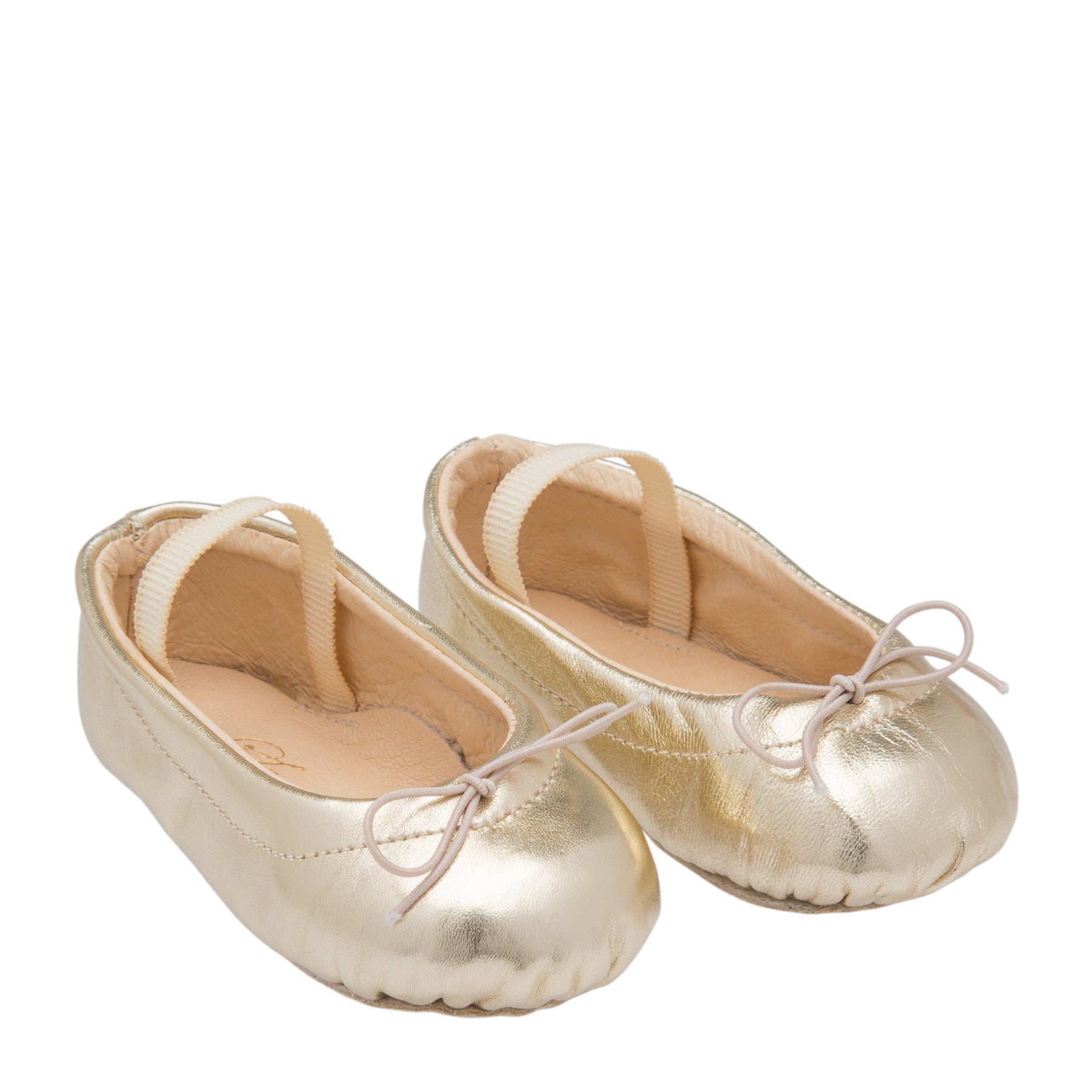 Sonatina Gold Baby Ballerina Flats