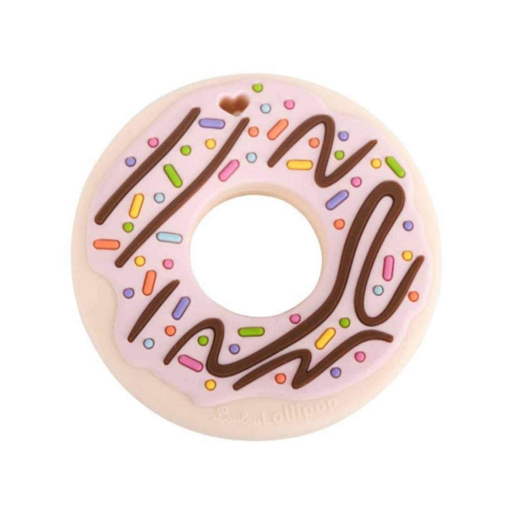 Donut Silicone Baby teether by Lou Lou Lollipop