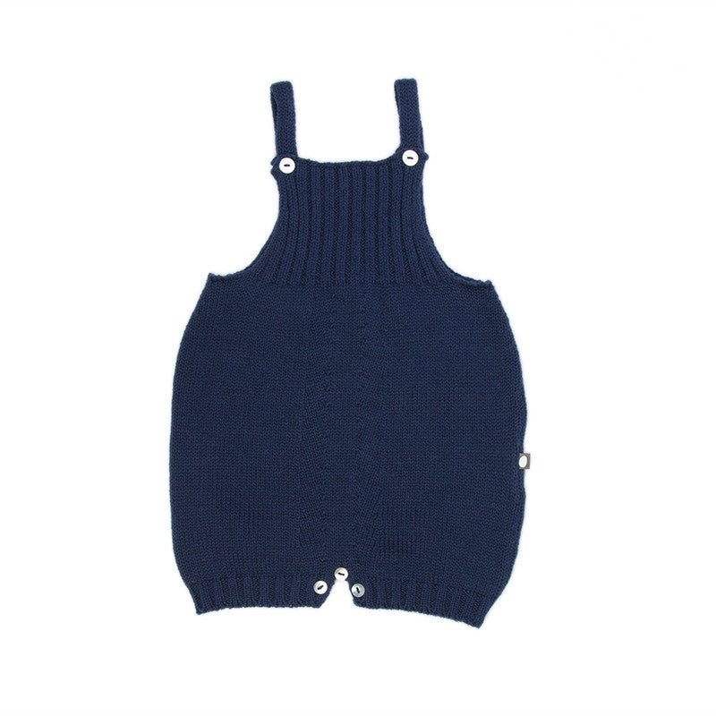 Indigo Retro Knitted Romper