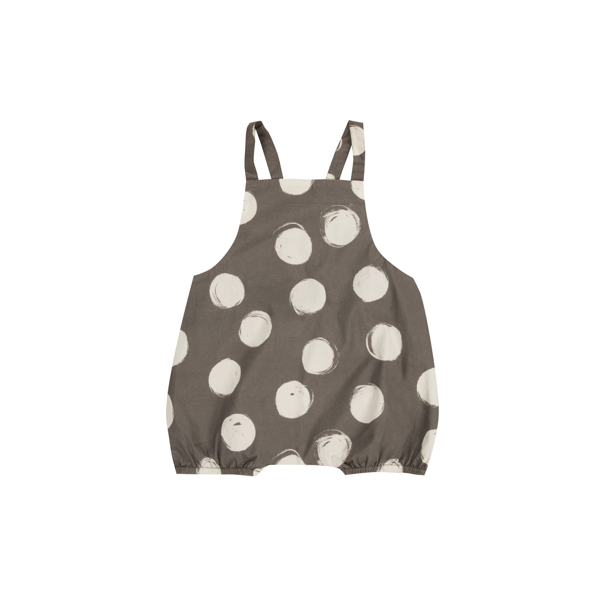 Big dots romper by Rylee and Cru at Bonjour Baby Baskets