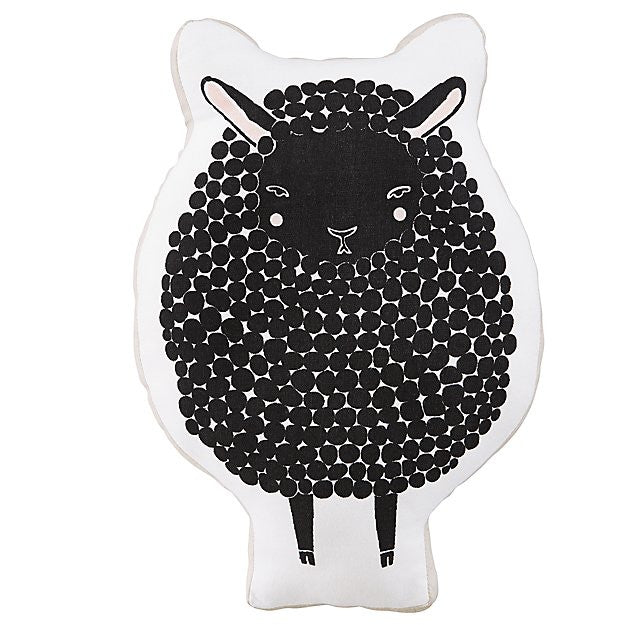 Black Sheep Nursery Pillow and Toy at Bonjour Baby Baskets
