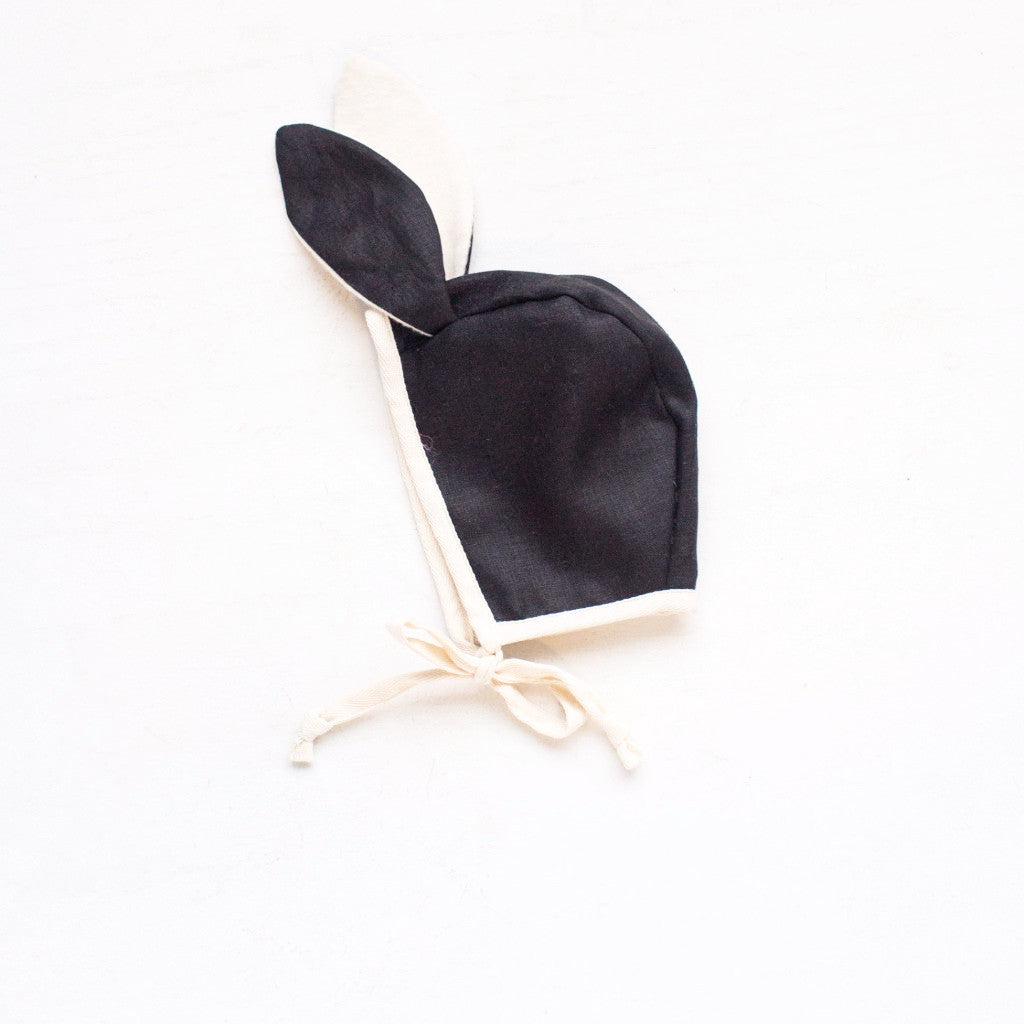 Bunny Bonnet Black