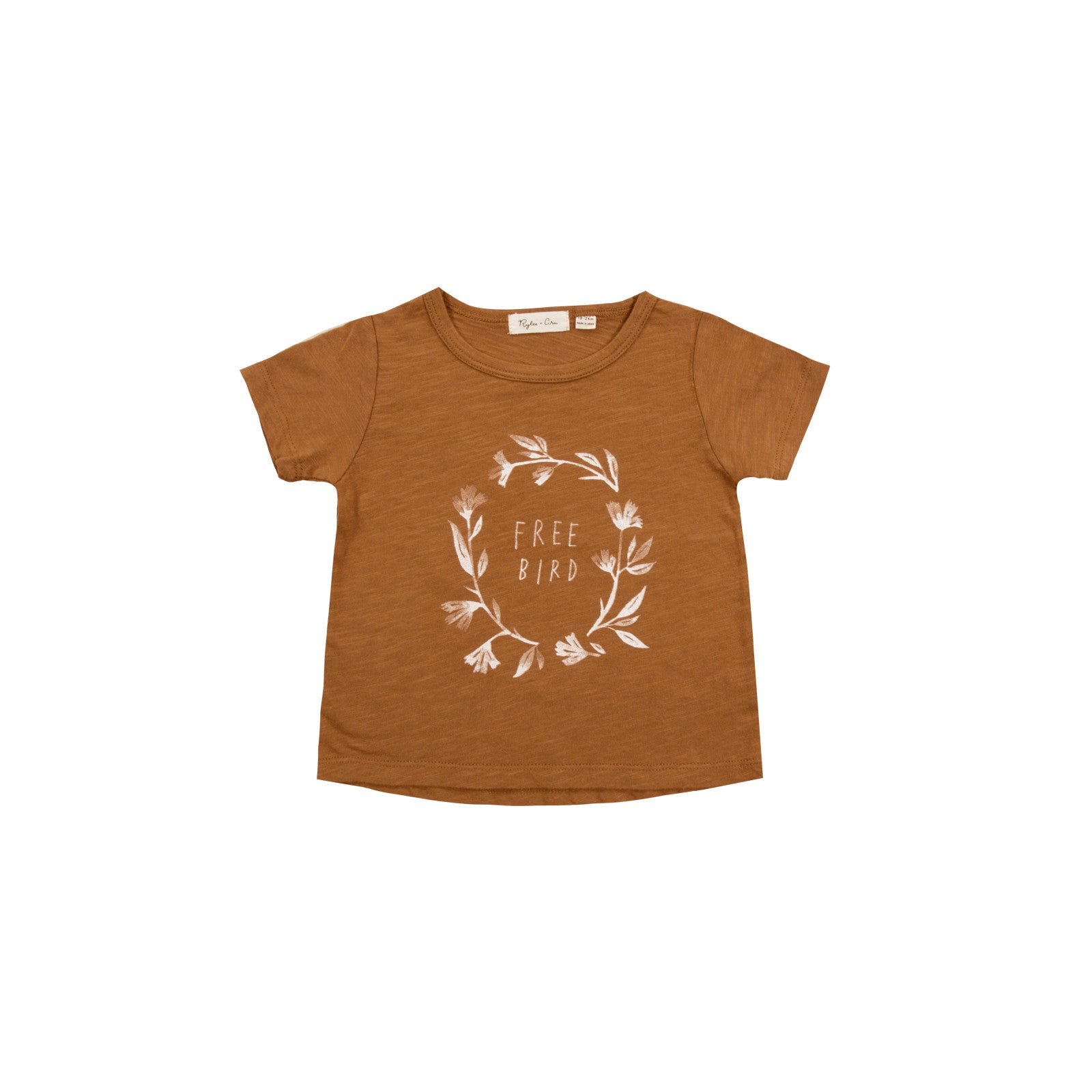 Baby Tee with Free Bird Design by Rylee and Cru at Bonjour Baby Baskets