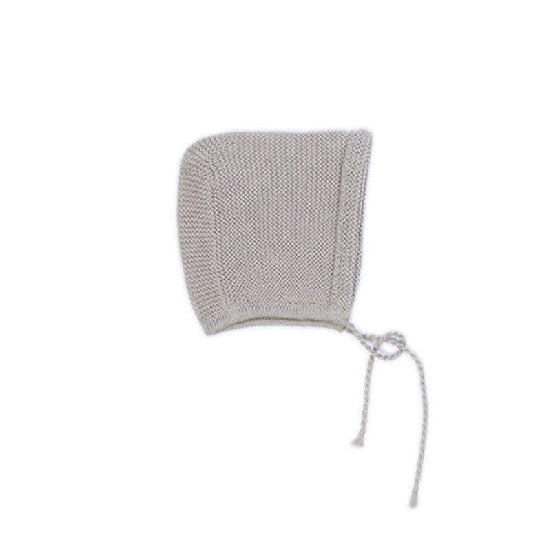 Grey Retro Knitted Tie Hat